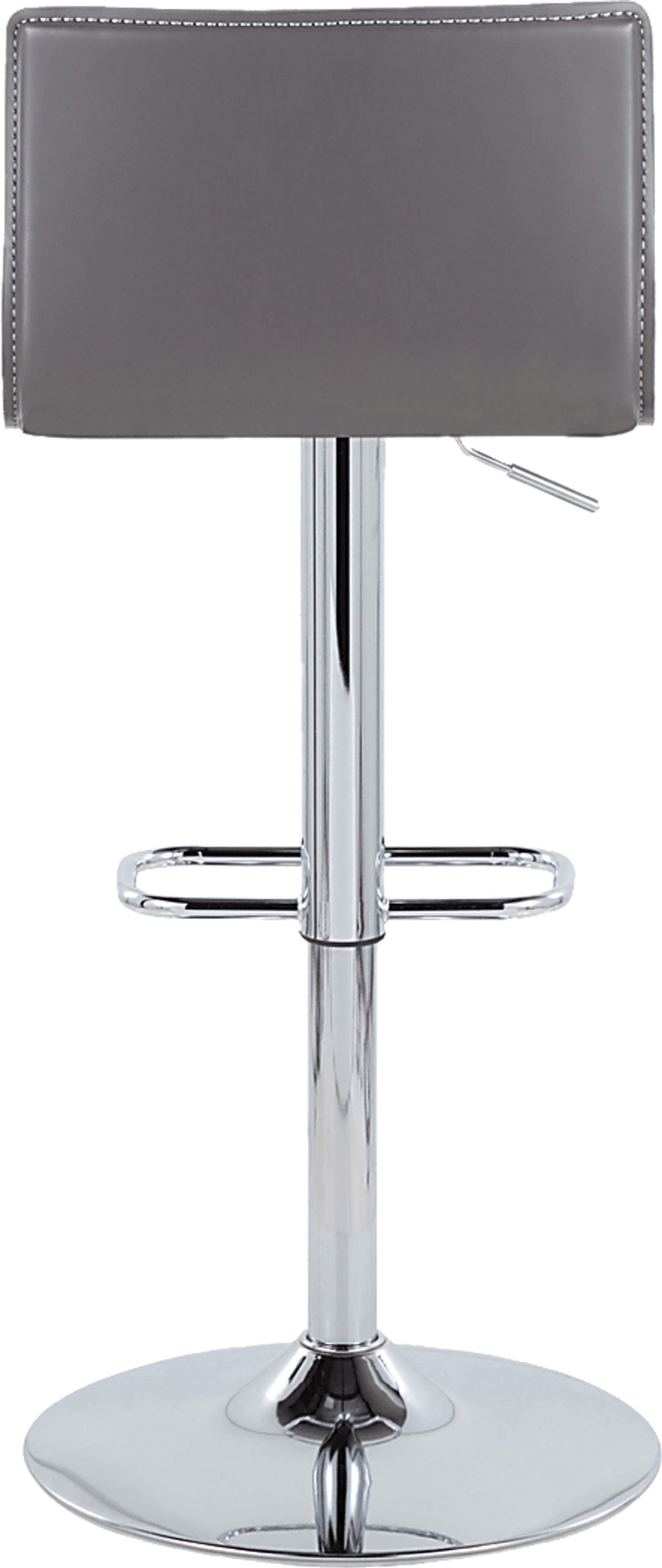 Fassitt III Gray Adjustable Swivel Barstool, Set of 2 - Image 9