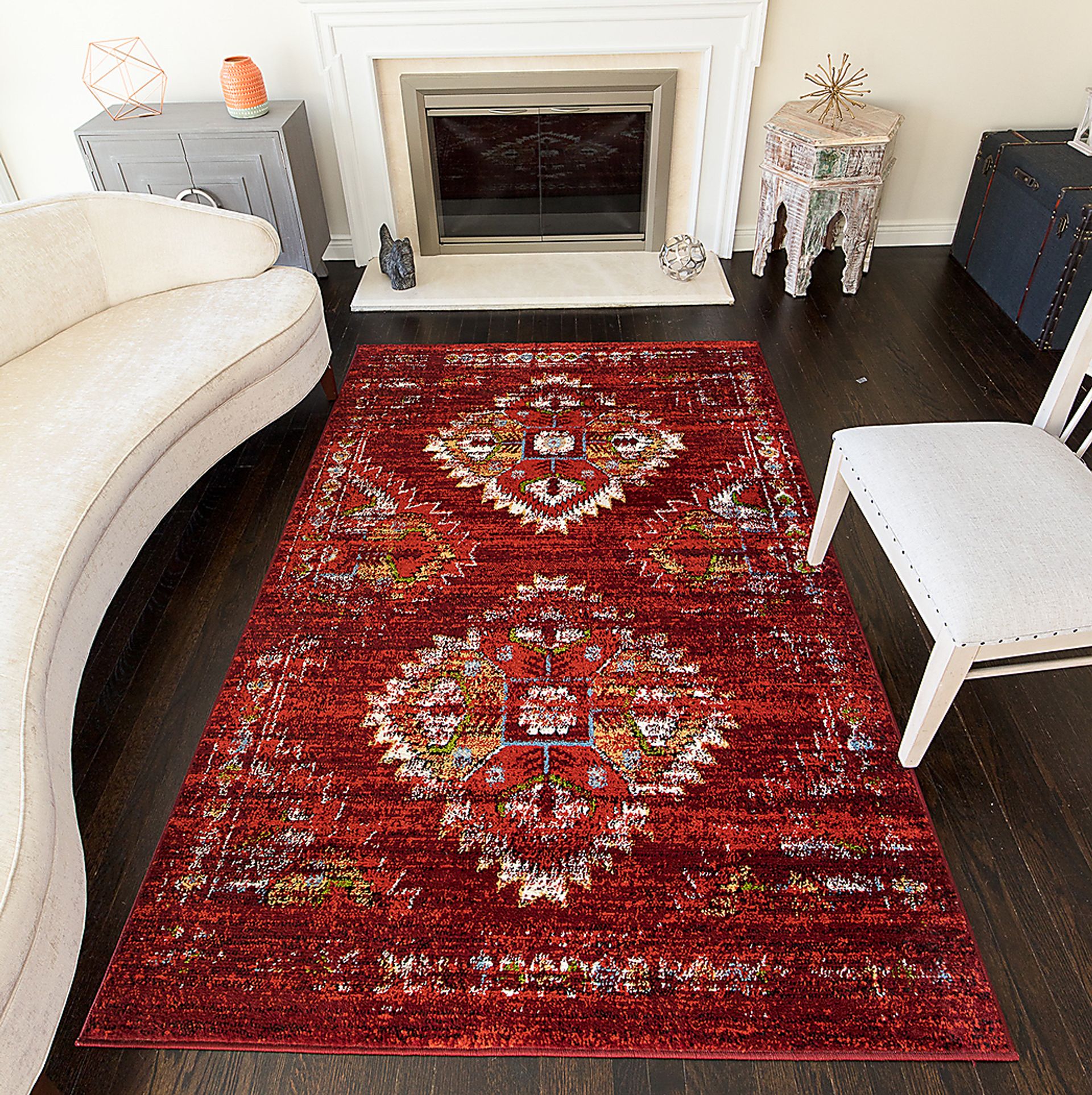 Fatan Red 8' x 10' Rug - Image 2