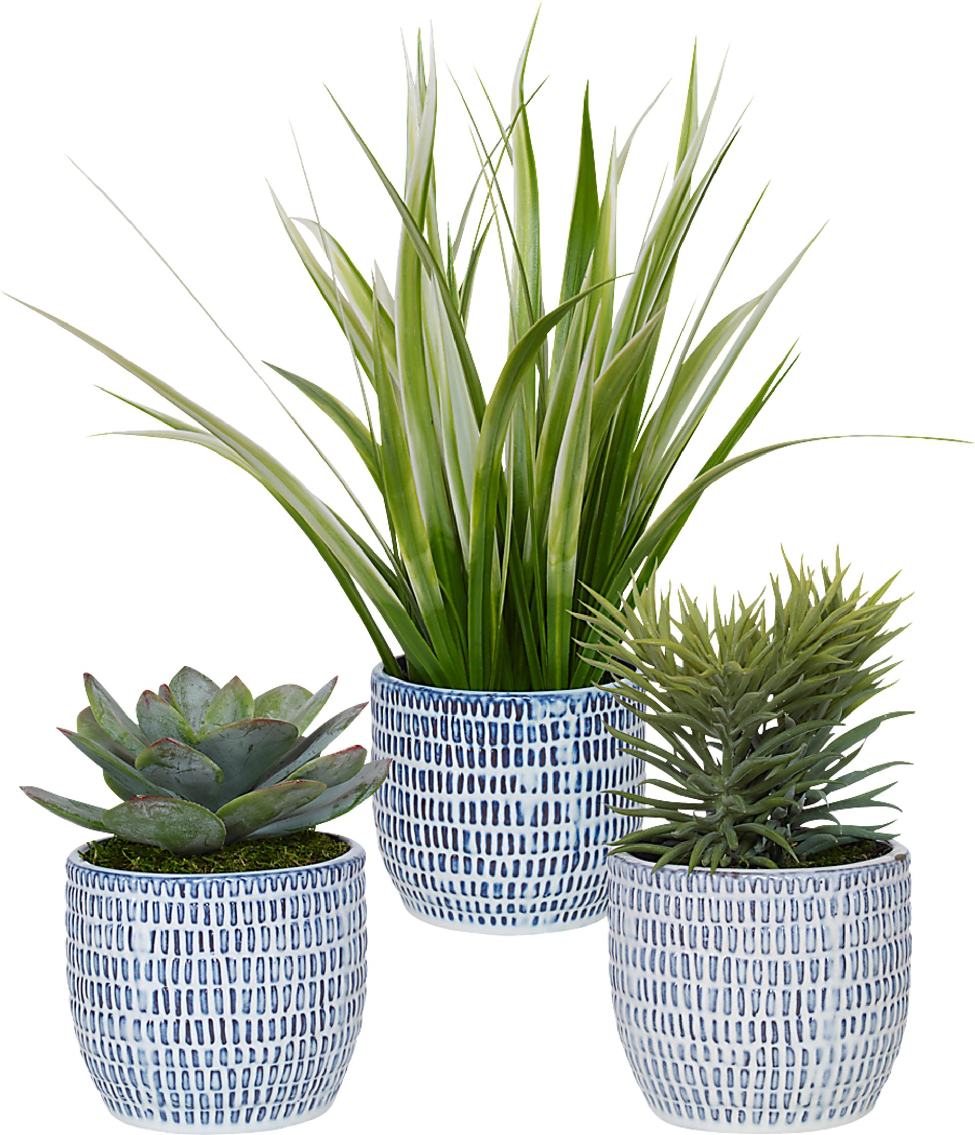 Fathbrook Green Faux Plant, Set of 3 - Image 1
