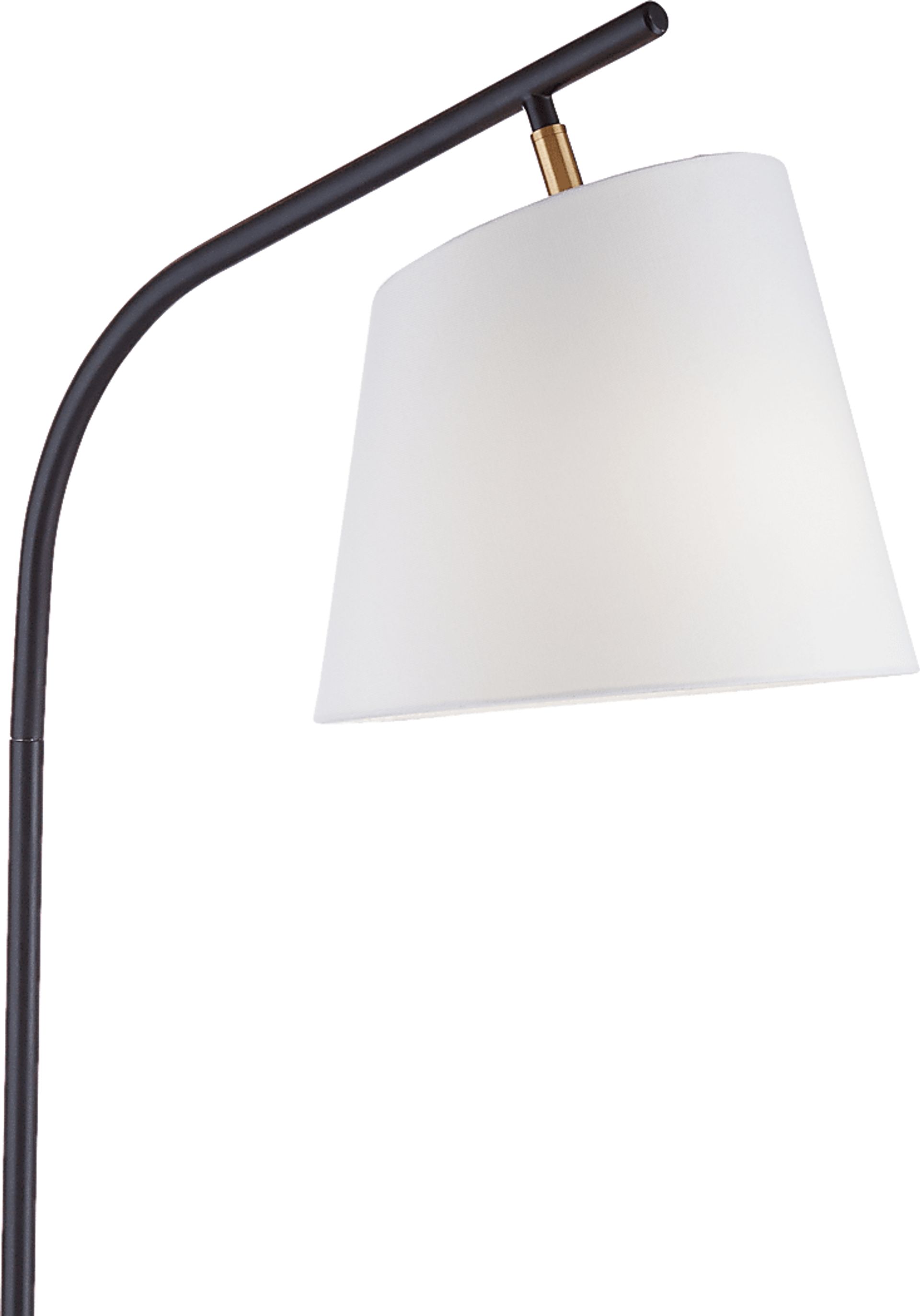 Fau Bend Black Floor Lamp - Image 3