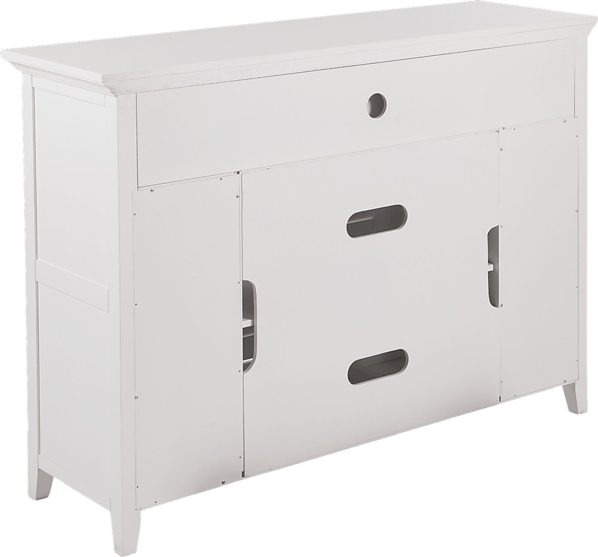 Faulkwood White 48 in. Console with Infrared Fireplace - Image 4