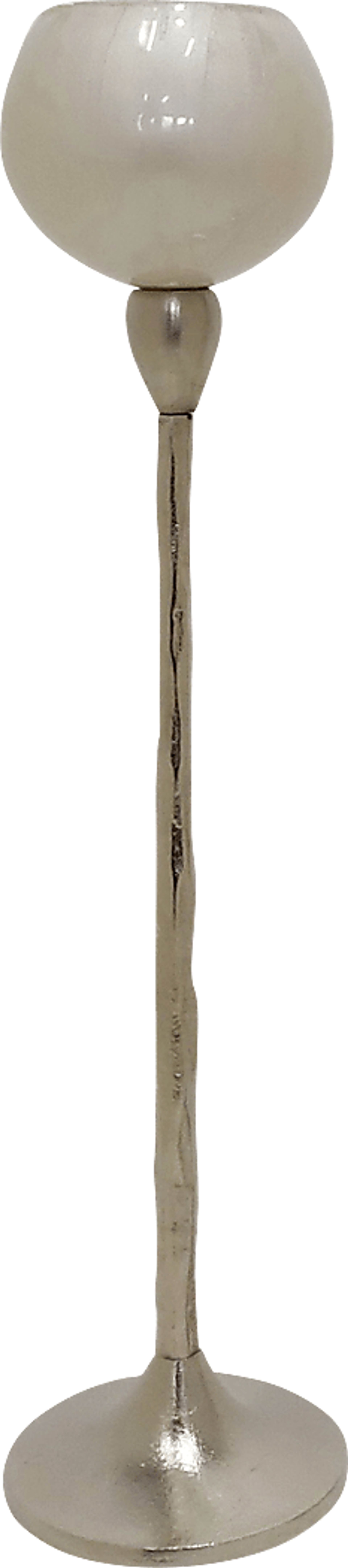 Faunsdale White Medium Candle Holder - Image 1