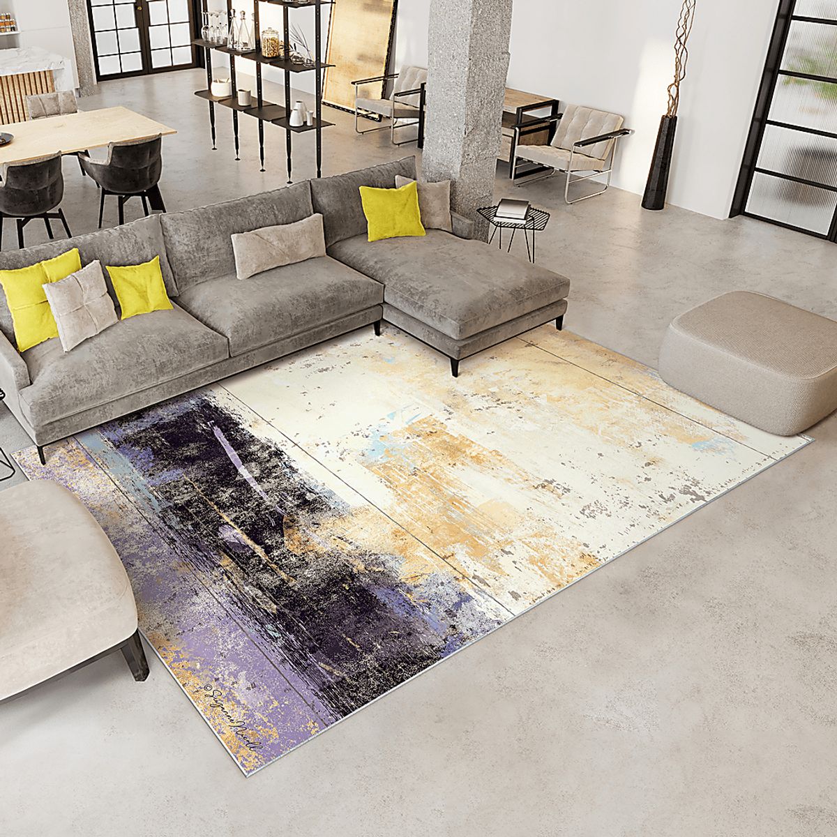 Fauve Black,Brown,Off-White Beige,Black,Brown,White Rugs | Rooms to Go