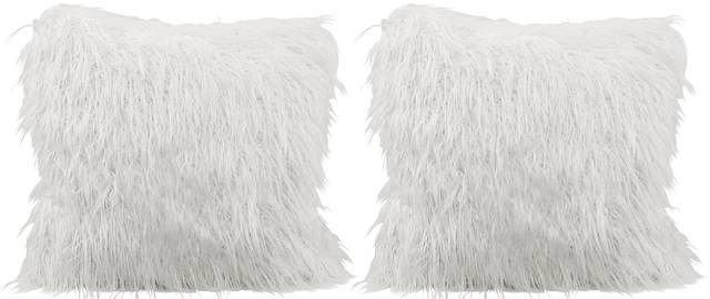 Faux Sheep Ivory Accent Pillow (Set of 2) - Thumbnail - Image 1