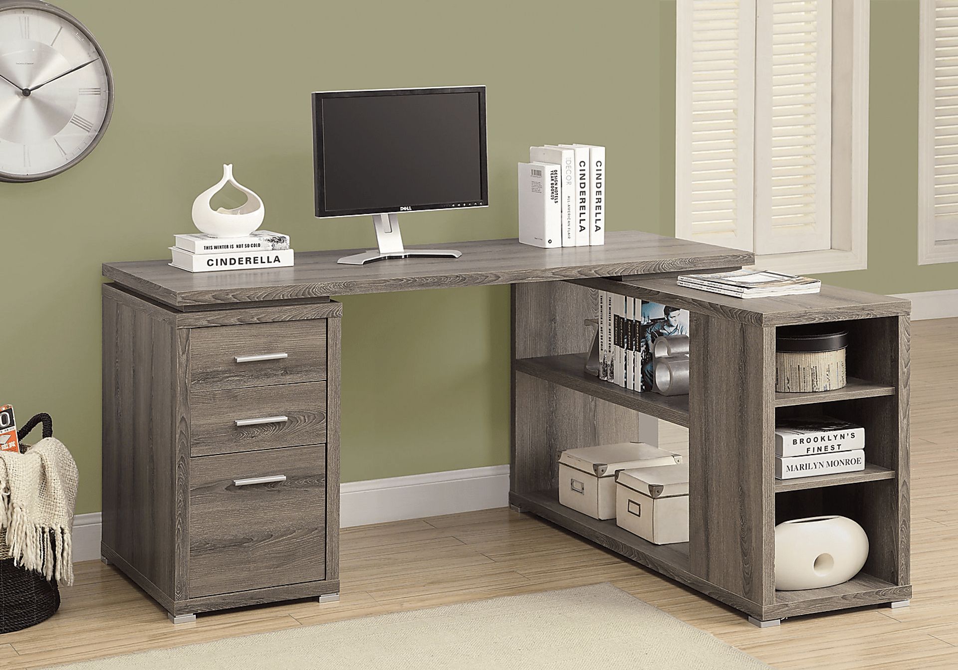 Favale Taupe Desk - Image 3