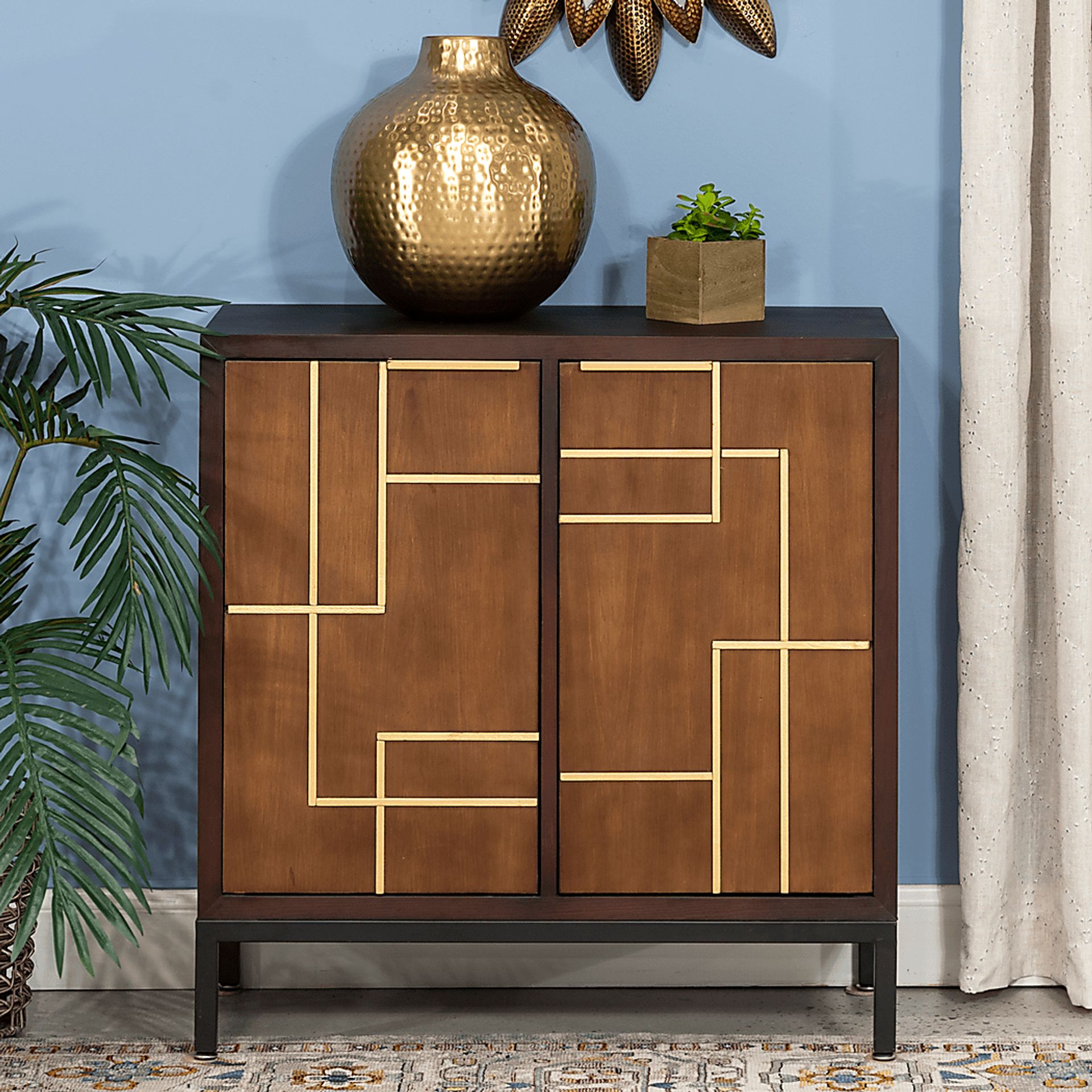 Fawnia Brown Accent Cabinet - Image 6