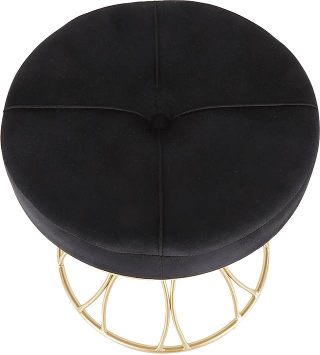 Fawnview Black Vanity Stool - Thumbnail - Image 2