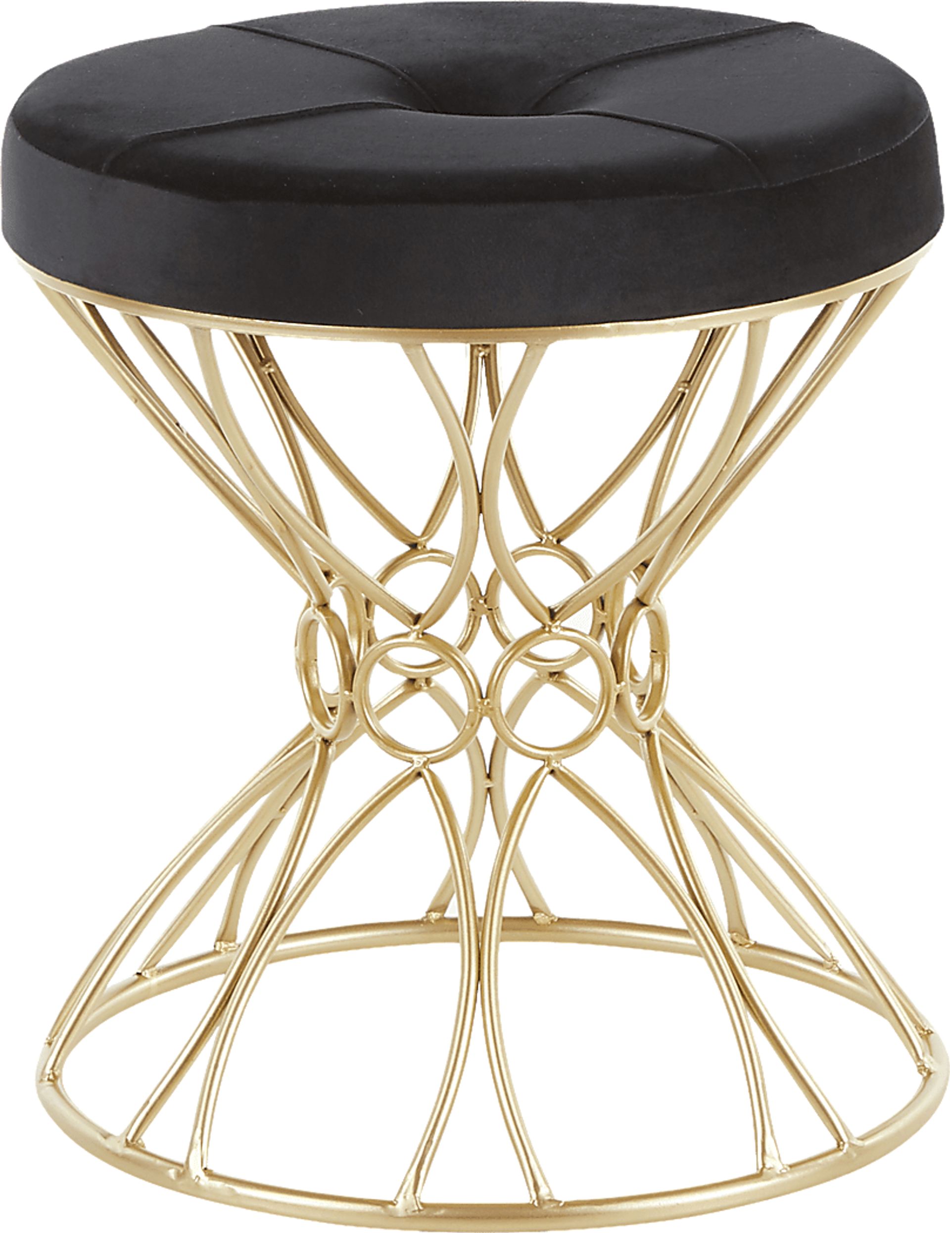 Fawnview Black Vanity Stool - Image 1