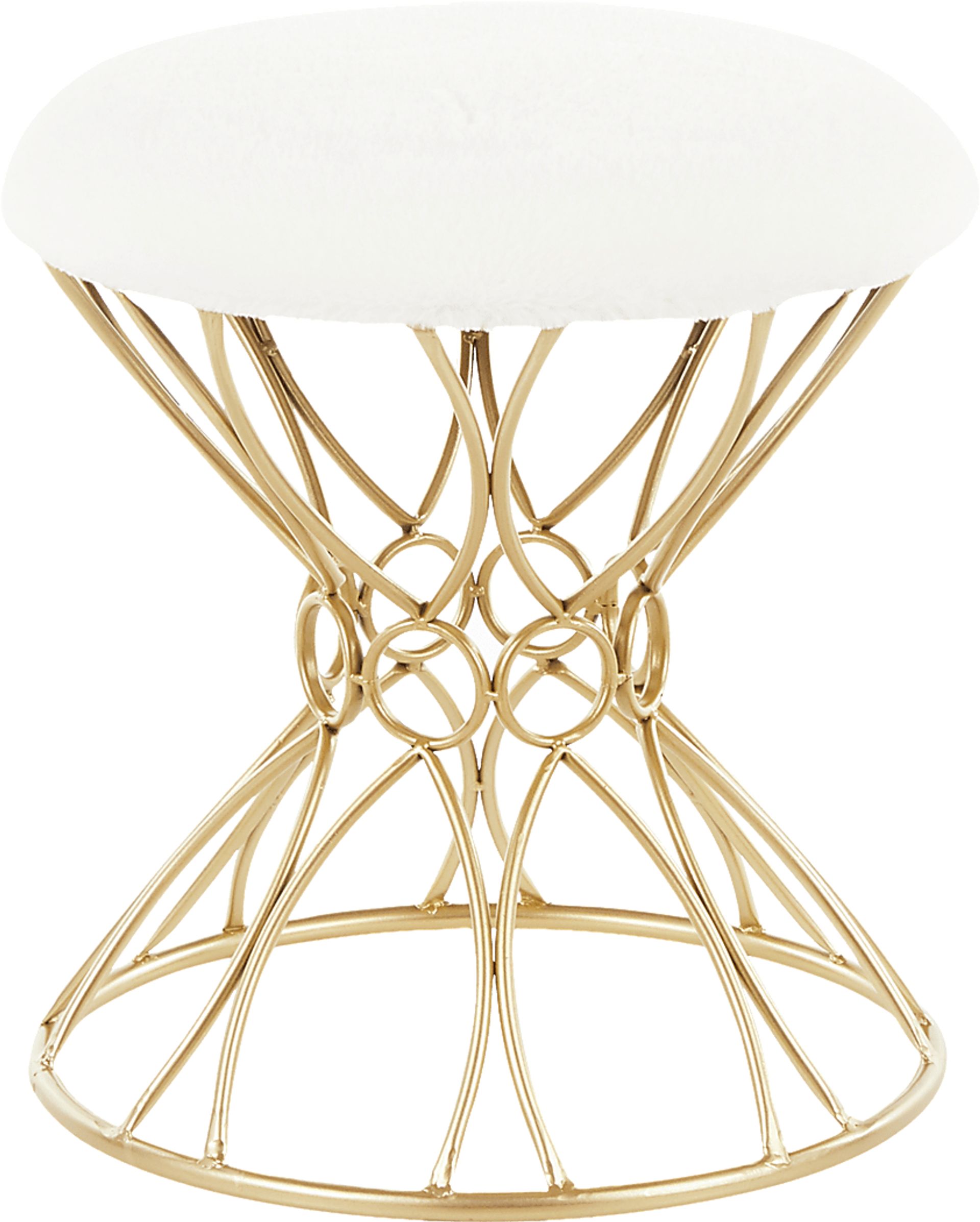 Fawnview White Vanity Stool - Image 2