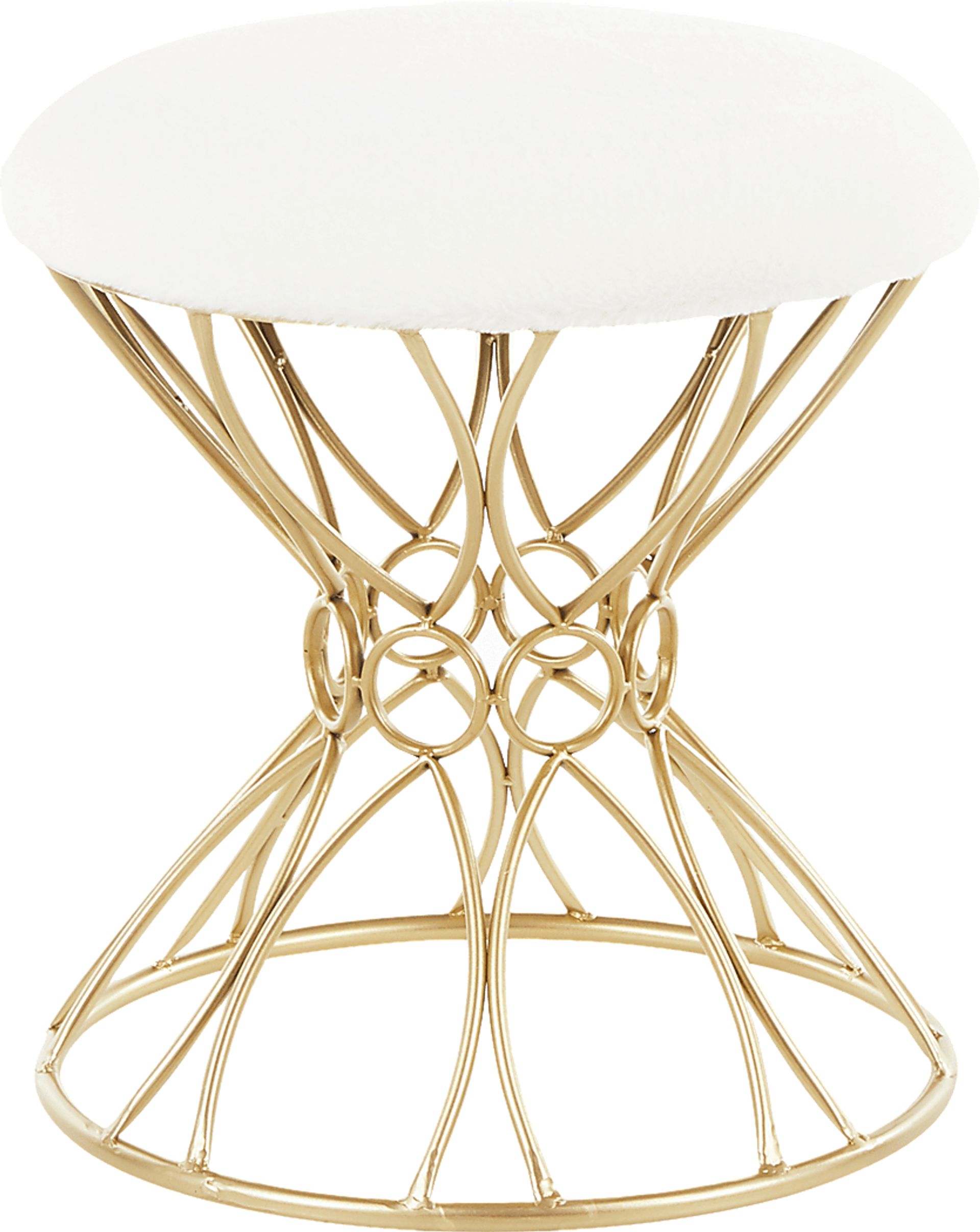 Fawnview White Vanity Stool - Image 1