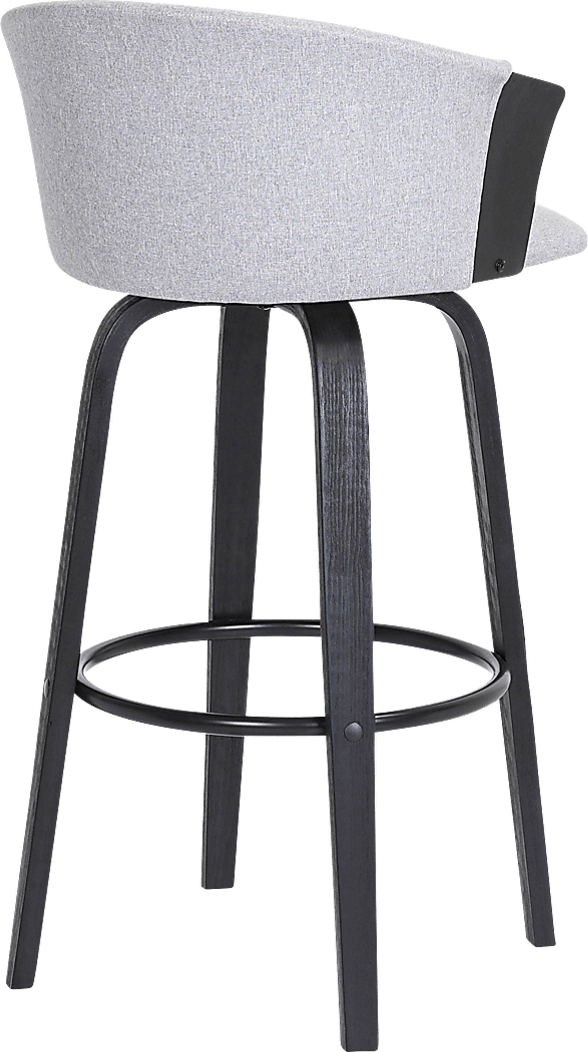 Fawziya Gray Swivel Barstool - Image 5