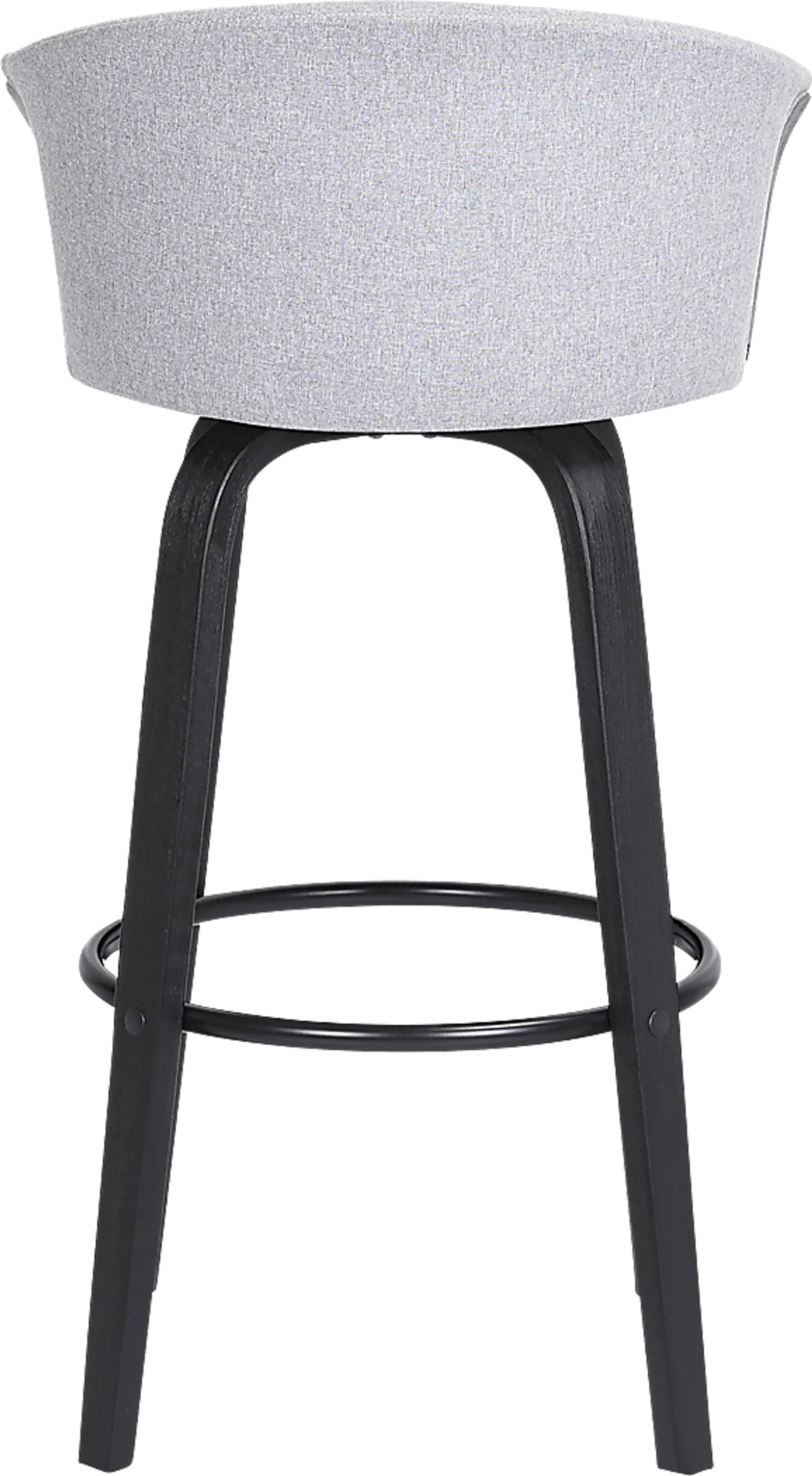 Fawziya Gray Swivel Barstool - Image 6
