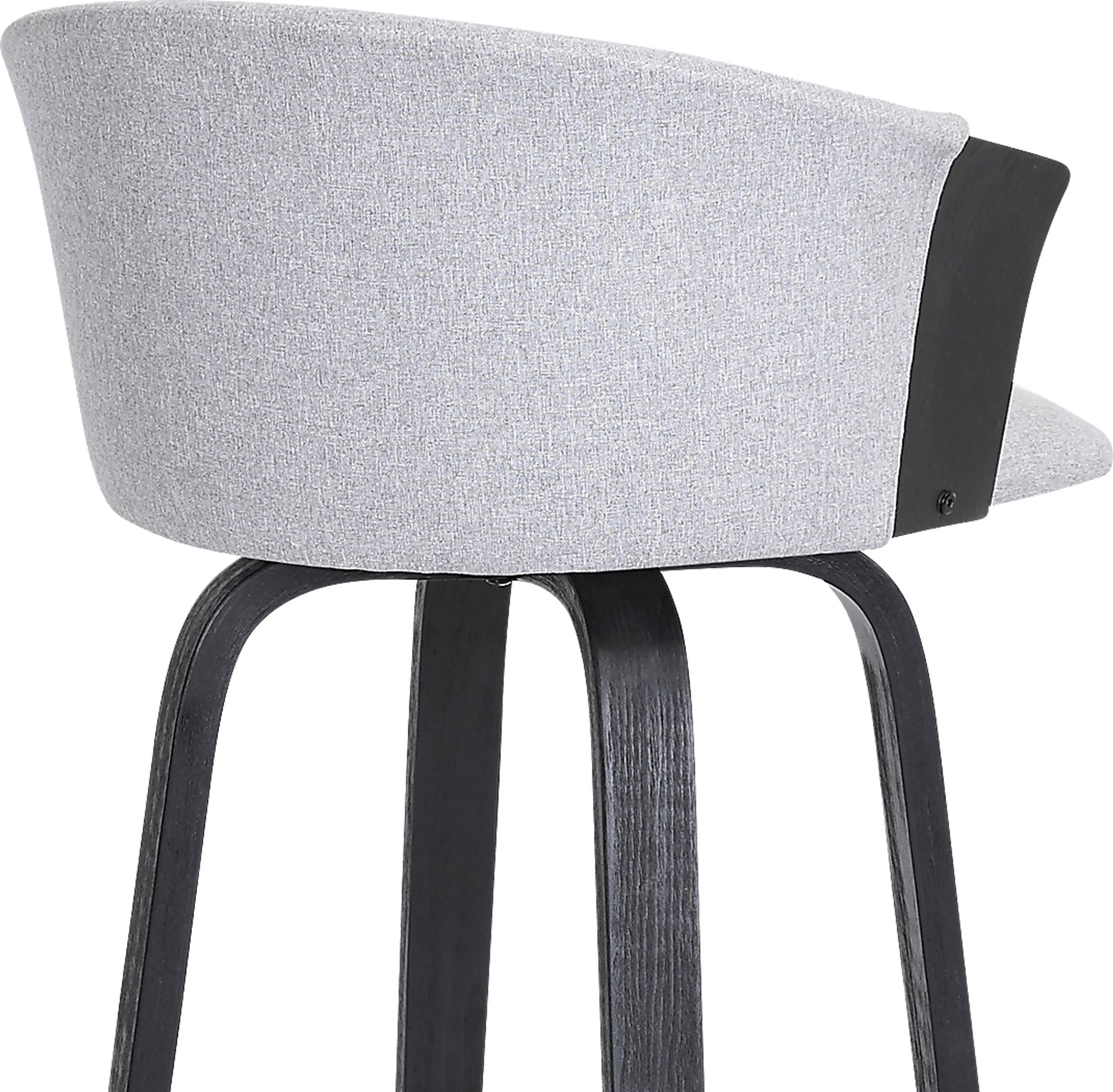 Fawziya Gray Swivel Barstool - Image 8