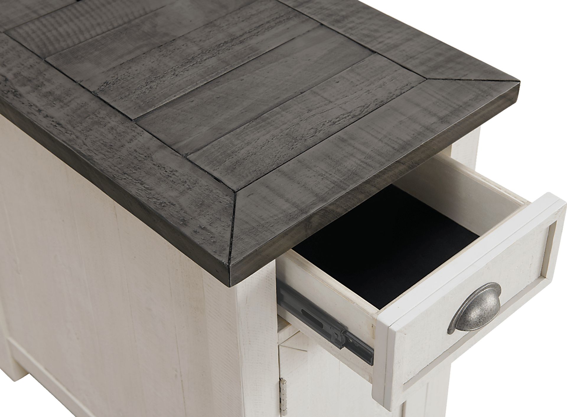 Faybanks Gray Chairside Table - Image 3