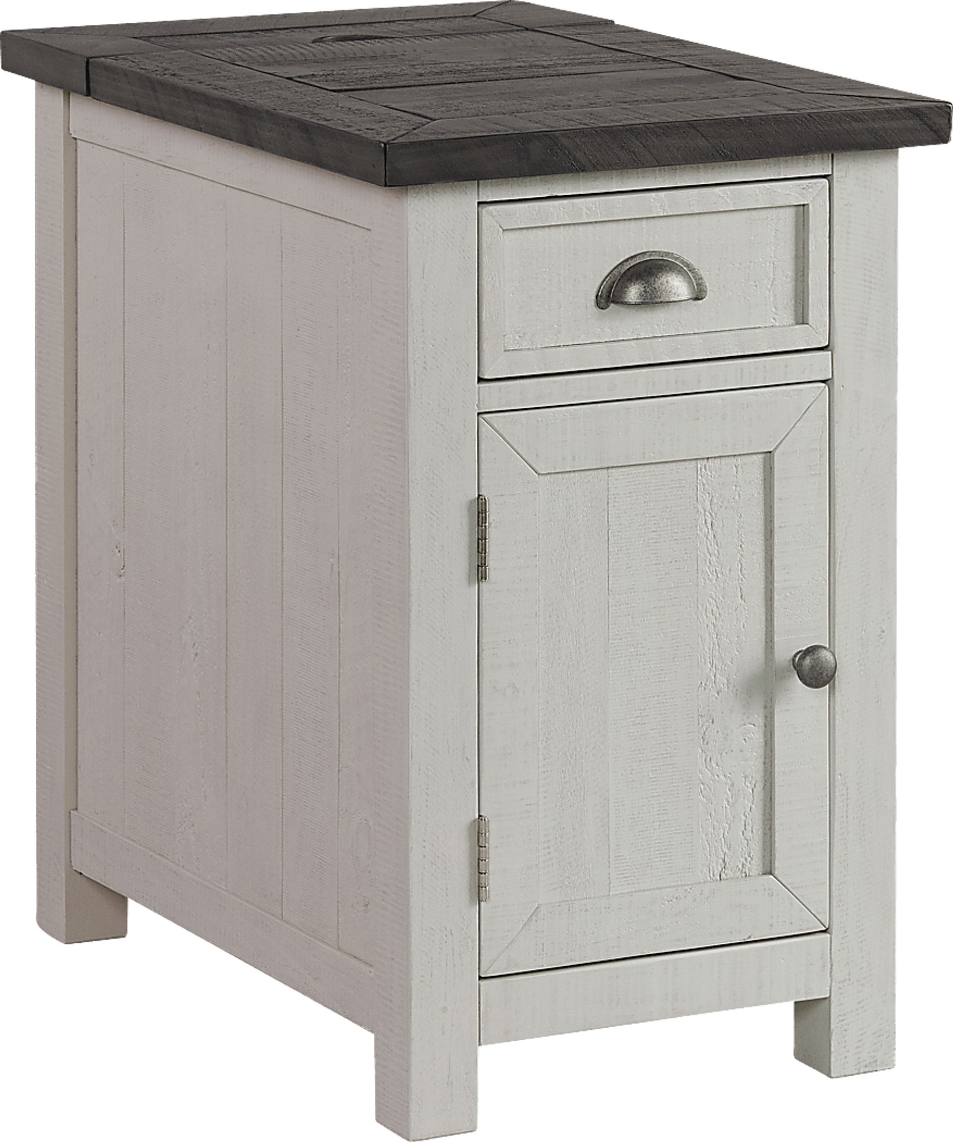 Faybanks Gray Chairside Table - Image 1