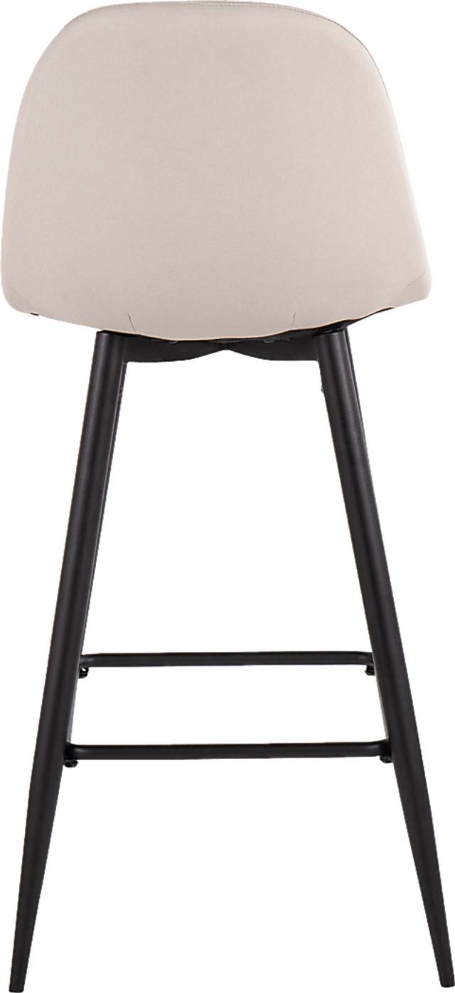 Faye Lane I Beige Barstool, Set of 2 - Thumbnail - Image 5
