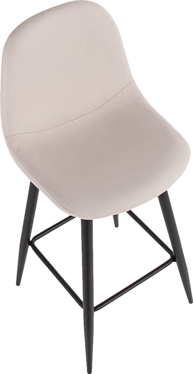 Faye Lane I Beige Barstool, Set of 2 - Thumbnail - Image 7