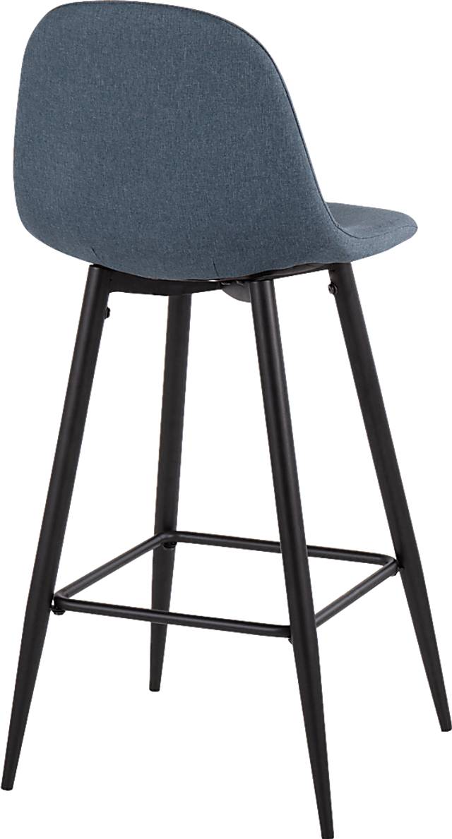 Faye Lane I Blue Barstool, Set of 2 - Thumbnail - Image 4