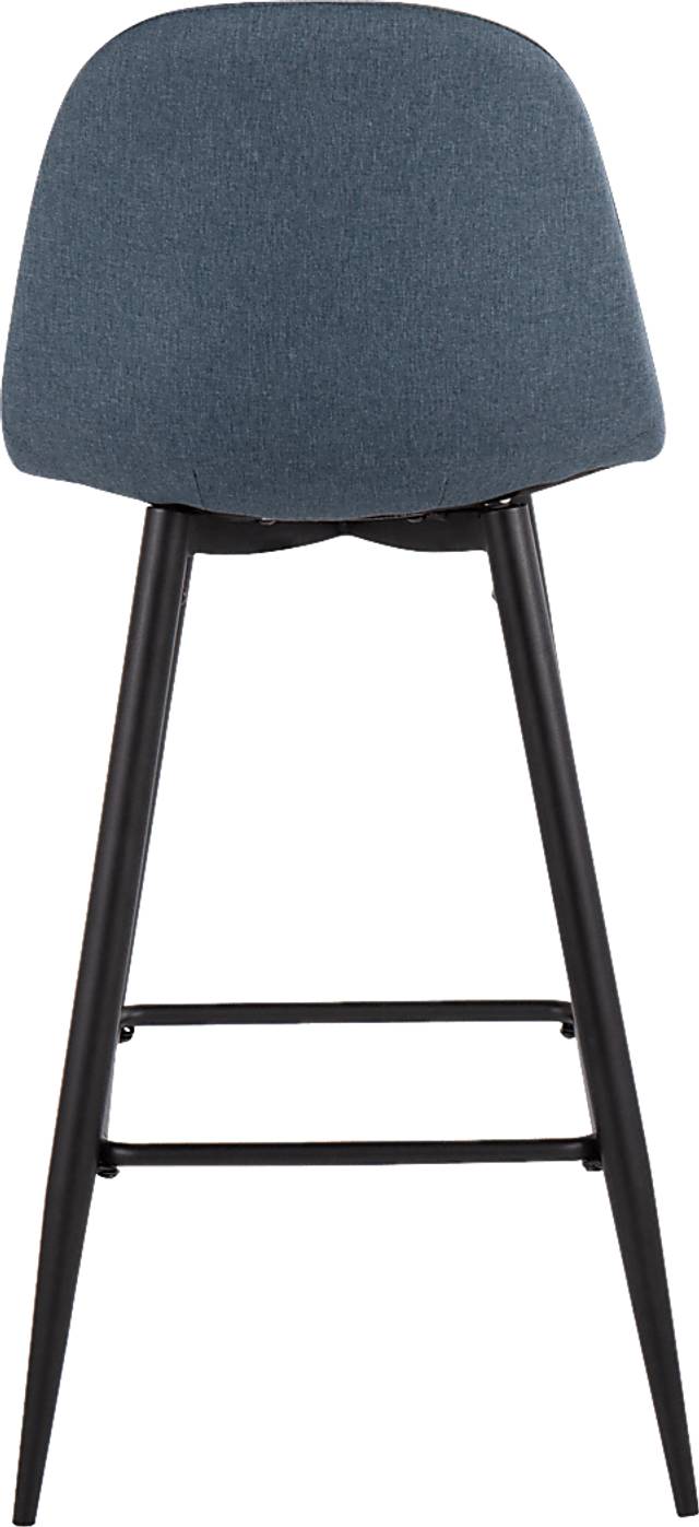 Faye Lane I Blue Barstool, Set of 2 - Thumbnail - Image 5
