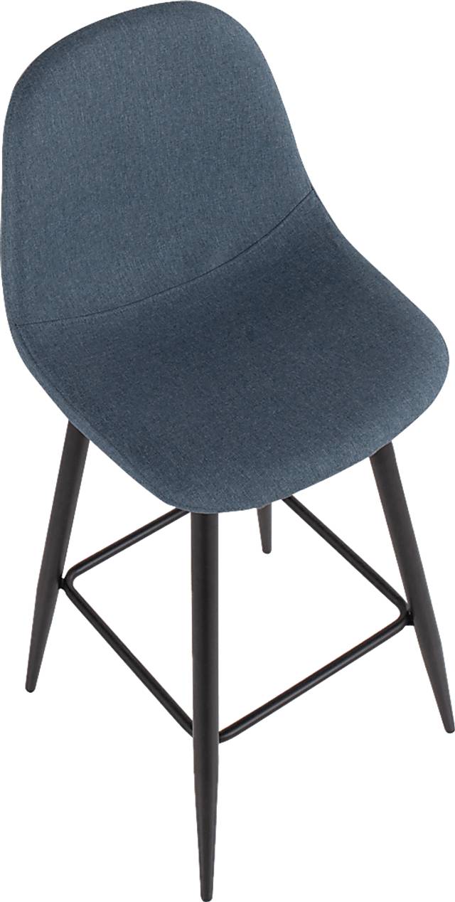 Faye Lane I Blue Barstool, Set of 2 - Thumbnail - Image 7