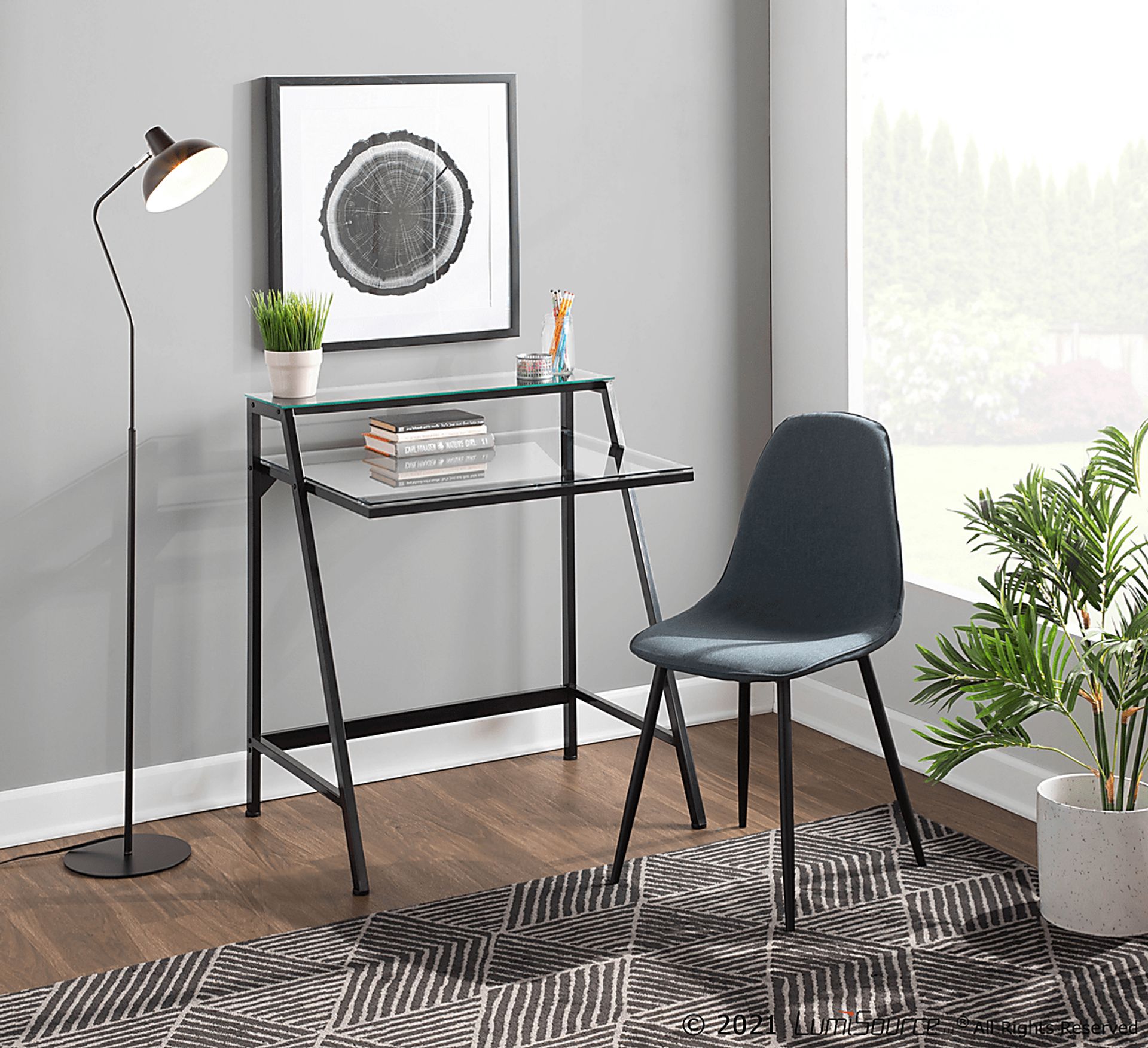 Faye Lane I Blue Side Chair, Set of 2 - Image 8