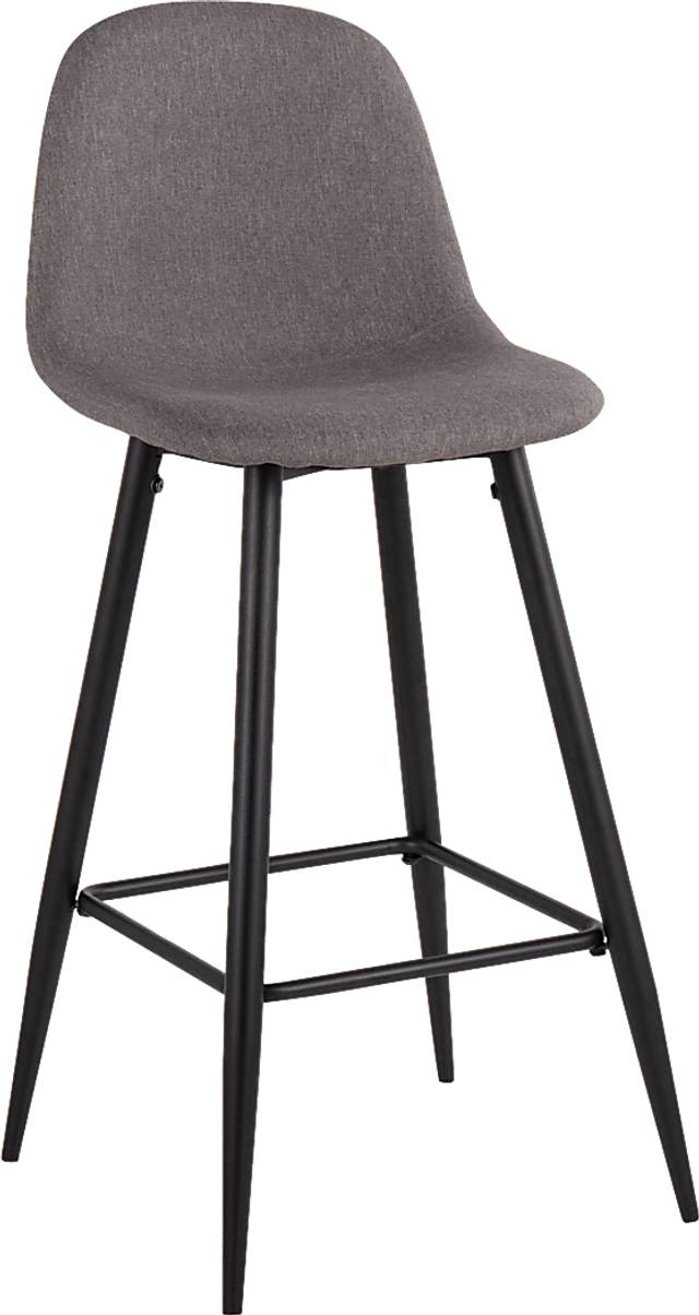 Faye Lane I Charcoal Barstool, Set of 2 - Thumbnail - Image 2