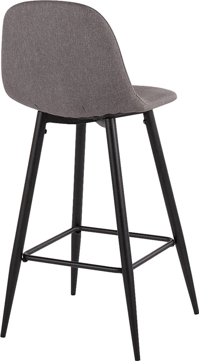 Faye Lane I Charcoal Barstool, Set of 2 - Thumbnail - Image 4
