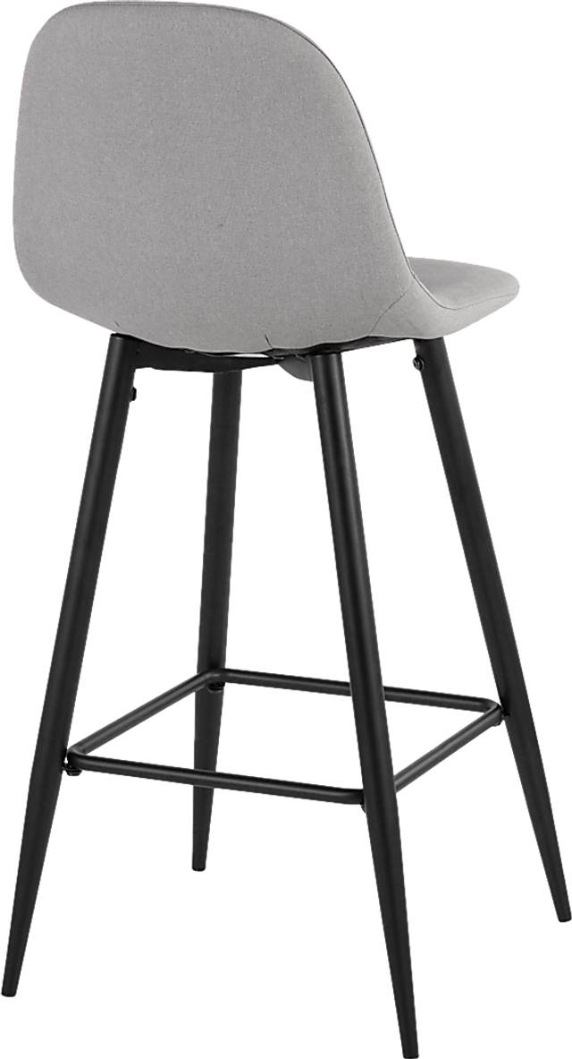 Faye Lane I Light Gray Barstool, Set of 2 - Thumbnail - Image 4