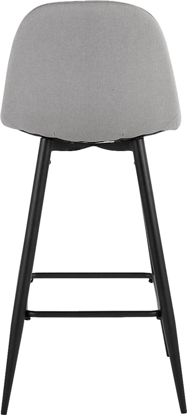 Faye Lane I Light Gray Barstool, Set of 2 - Thumbnail - Image 5