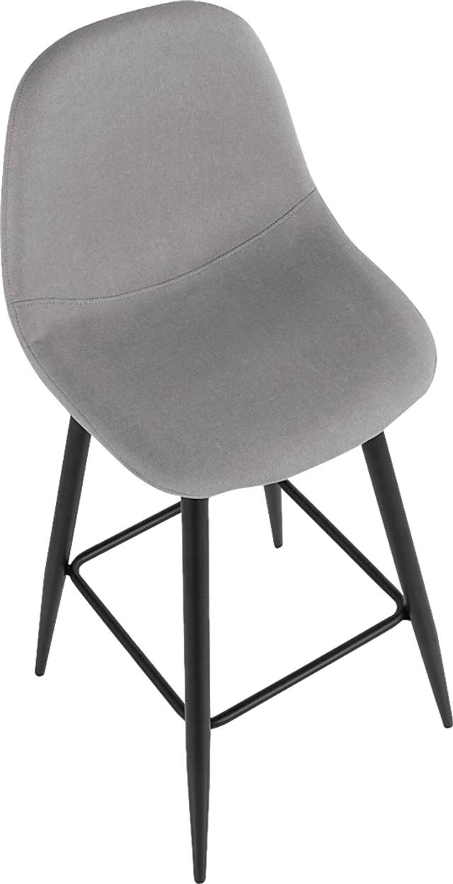 Faye Lane I Light Gray Barstool, Set of 2 - Thumbnail - Image 7