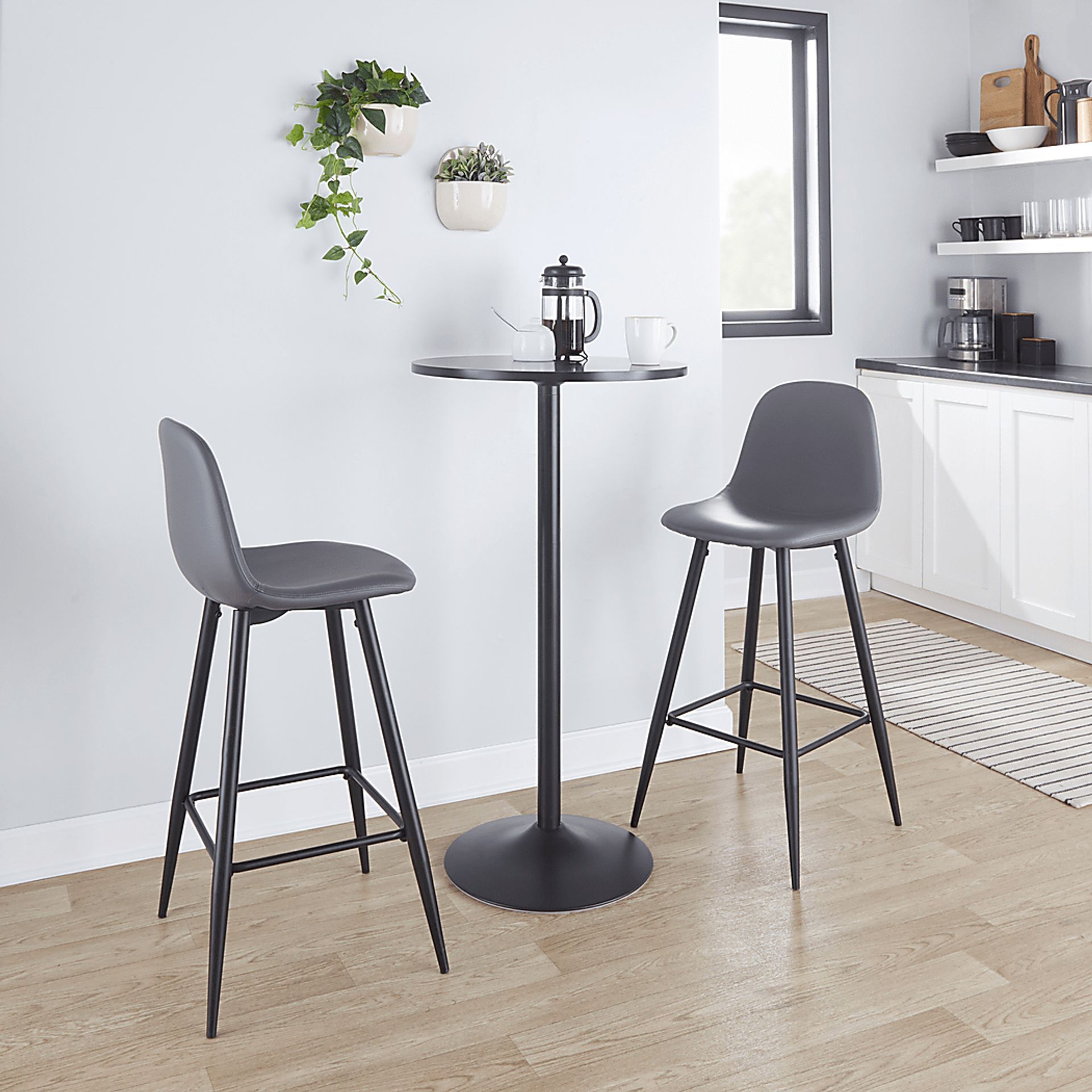 Faye Lane I Gray Barstool, Set of 2 - Image 3
