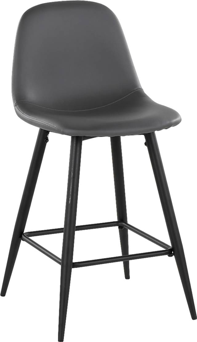 Faye Lane I Gray Counter Height Stool, Set of 2 - Thumbnail - Image 4