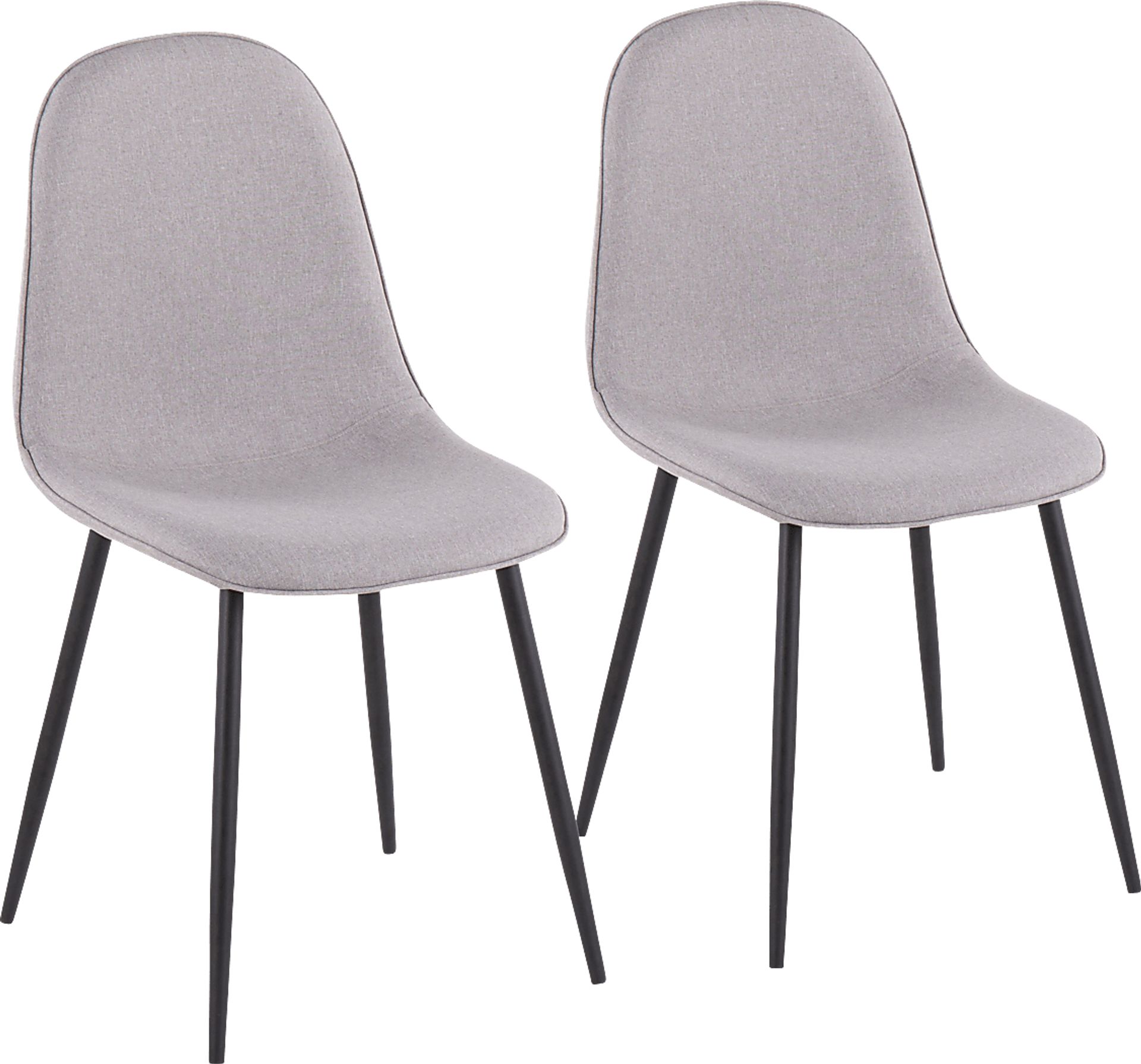 Faye Lane I Gray Side Chair, Set of 2 - Image 1