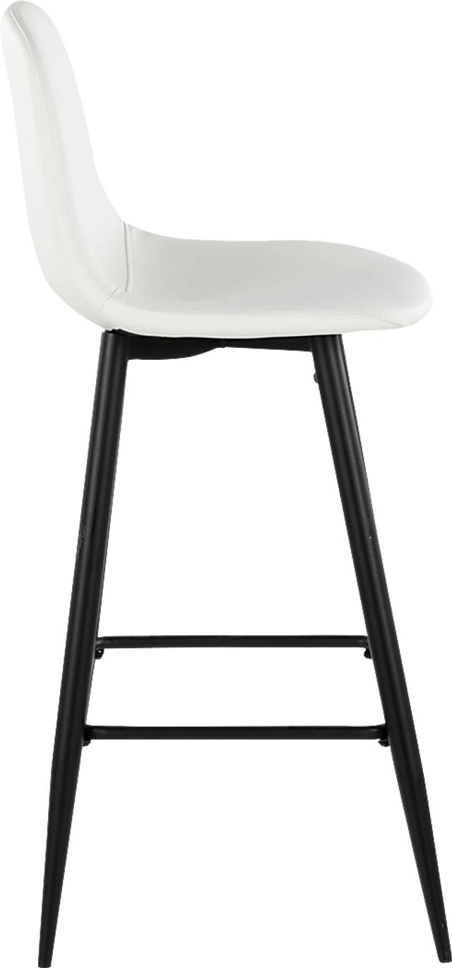 Faye Lane I White Barstool, Set of 2 - Thumbnail - Image 5