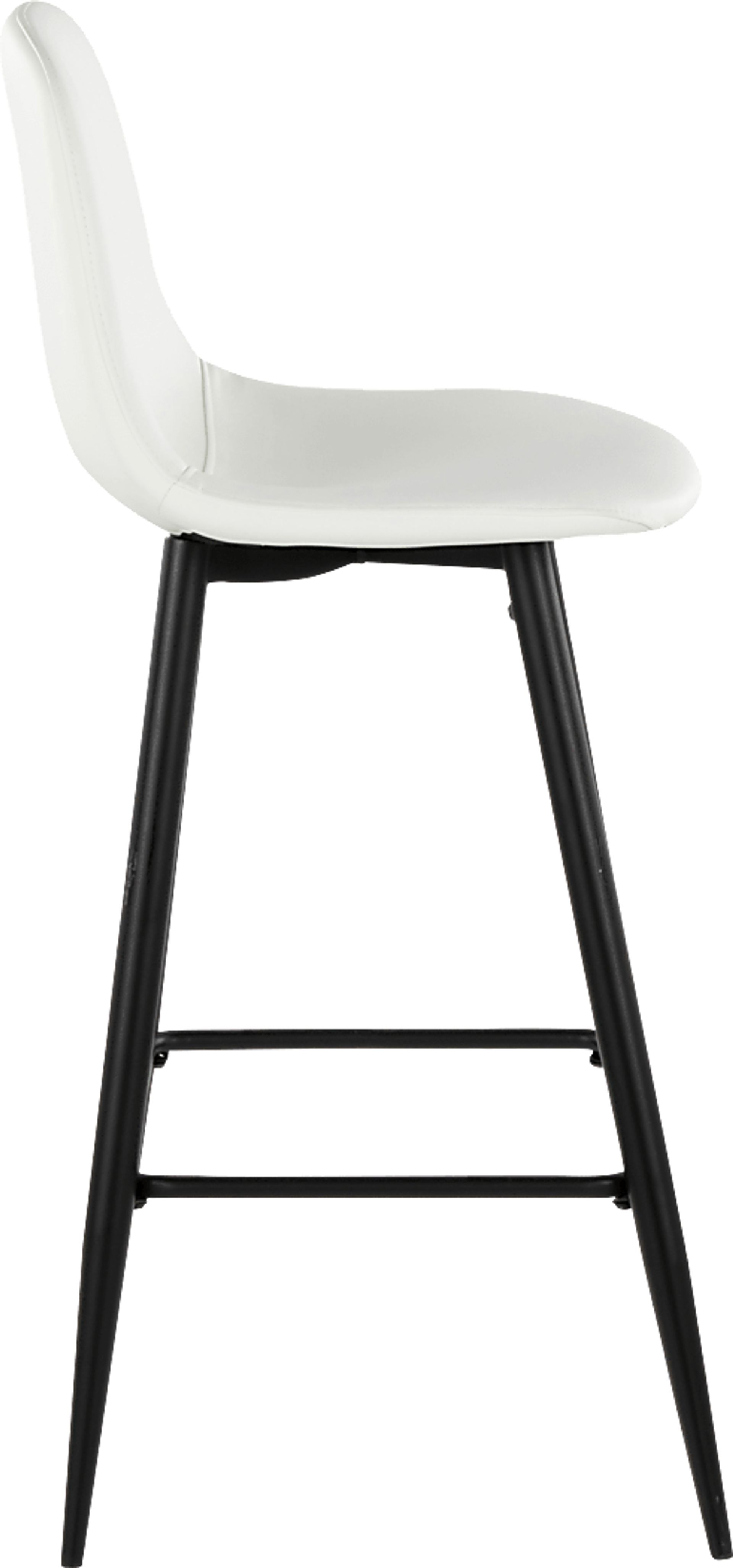 Faye Lane I White Barstool, Set of 2 - Image 5