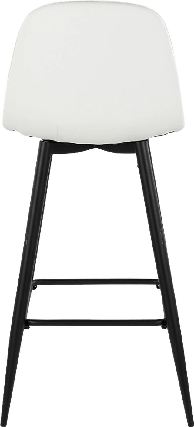 Faye Lane I White Barstool, Set of 2 - Thumbnail - Image 7