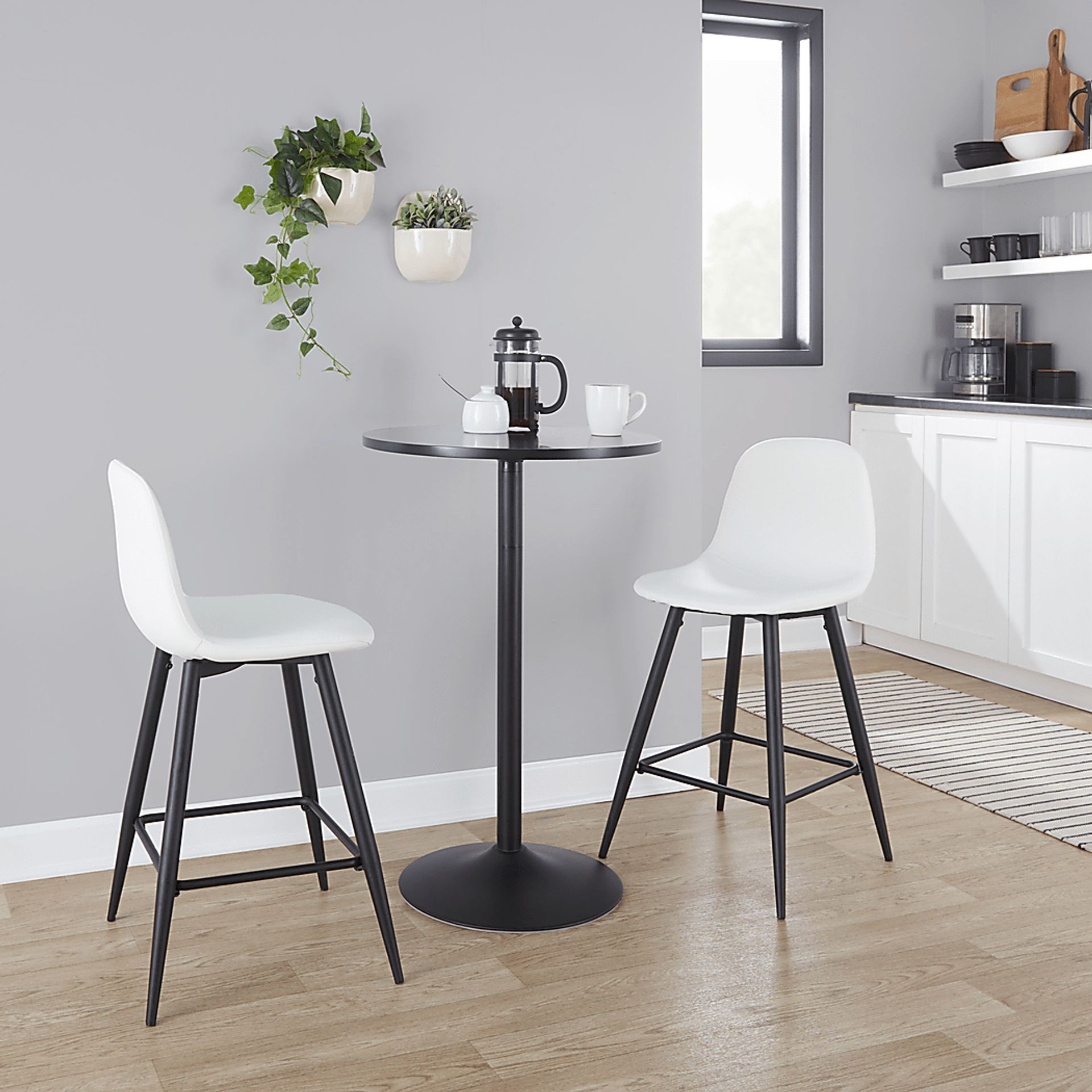 Faye Lane I White Counter Height Stool, Set of 2 - Image 2