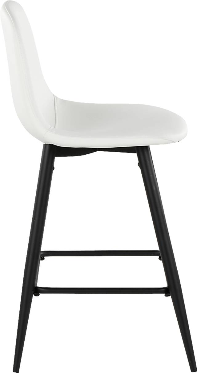 Faye Lane I White Counter Height Stool, Set of 2 - Thumbnail - Image 5