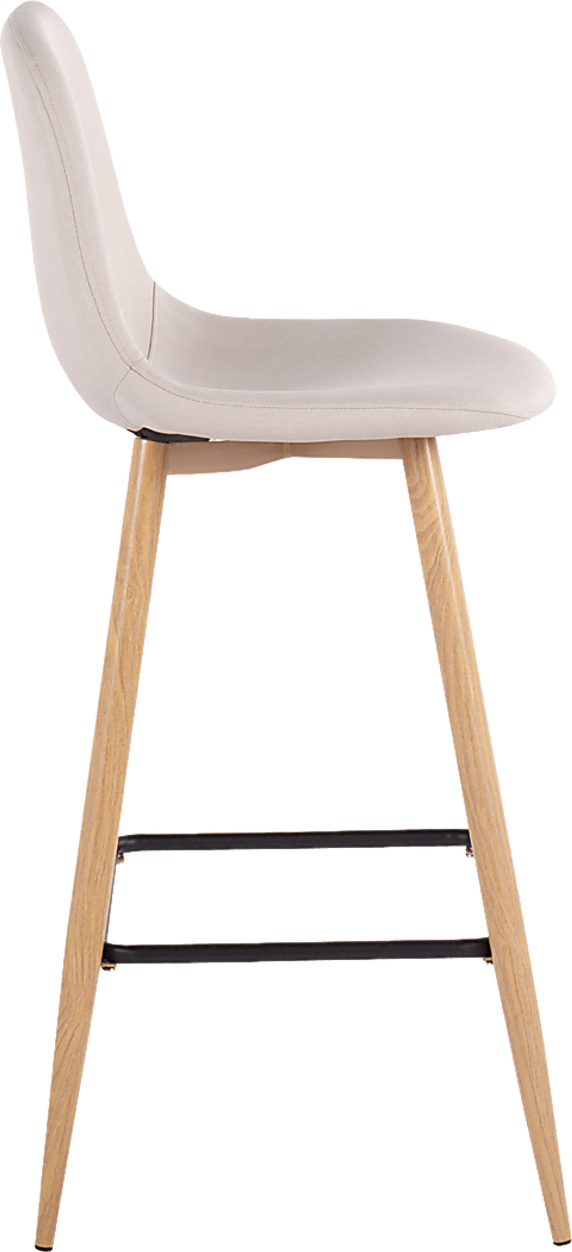 Faye Lane II Beige Barstool, Set of 2 - Image 3