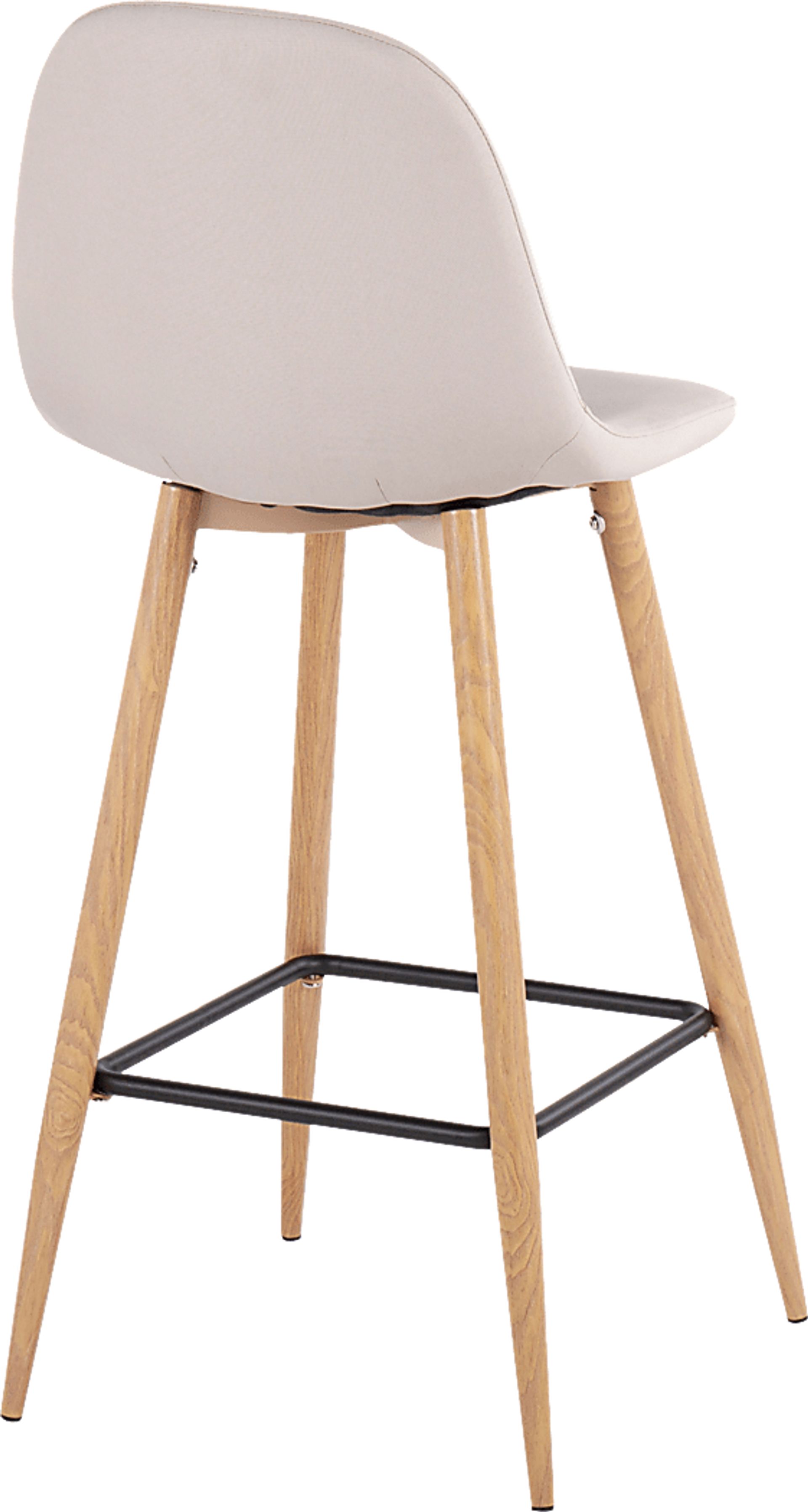 Faye Lane II Beige Barstool, Set of 2 - Image 4