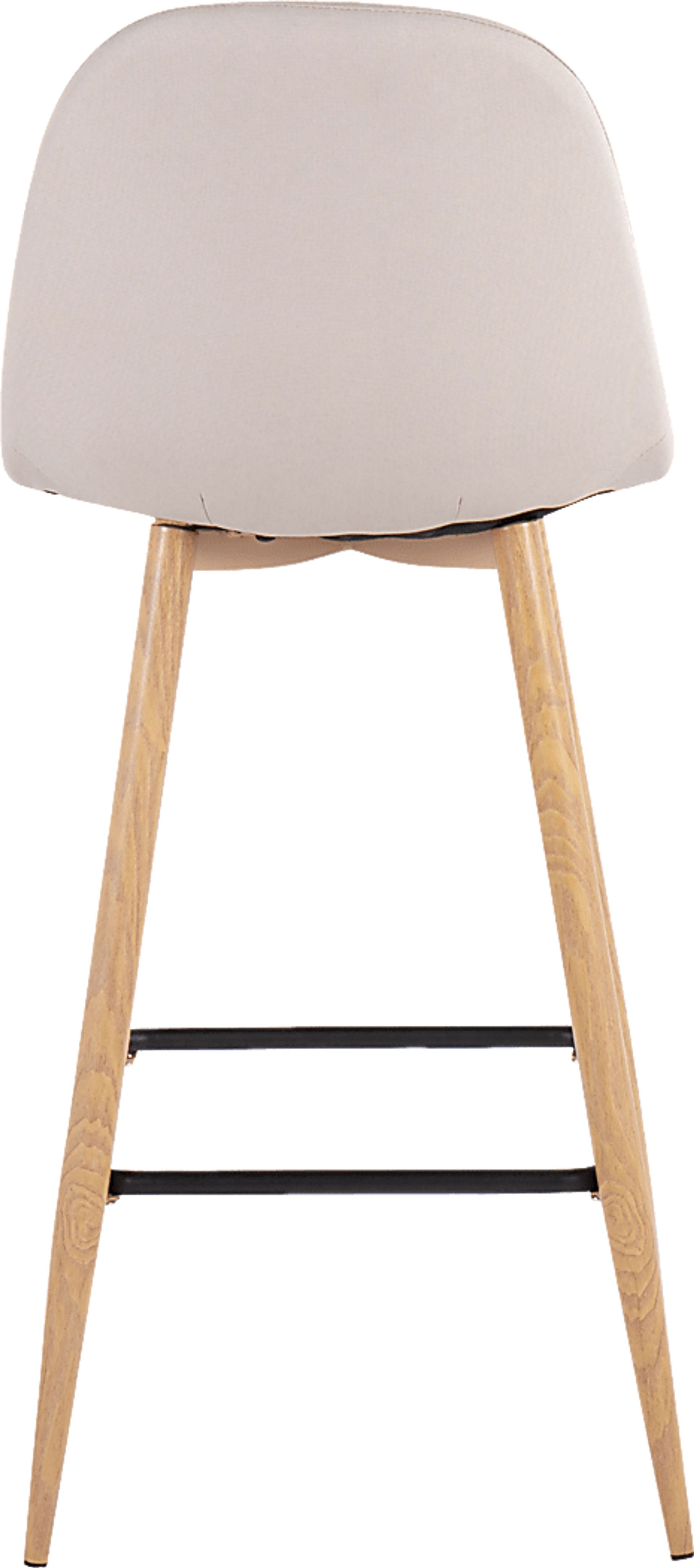 Faye Lane II Beige Barstool, Set of 2 - Image 5