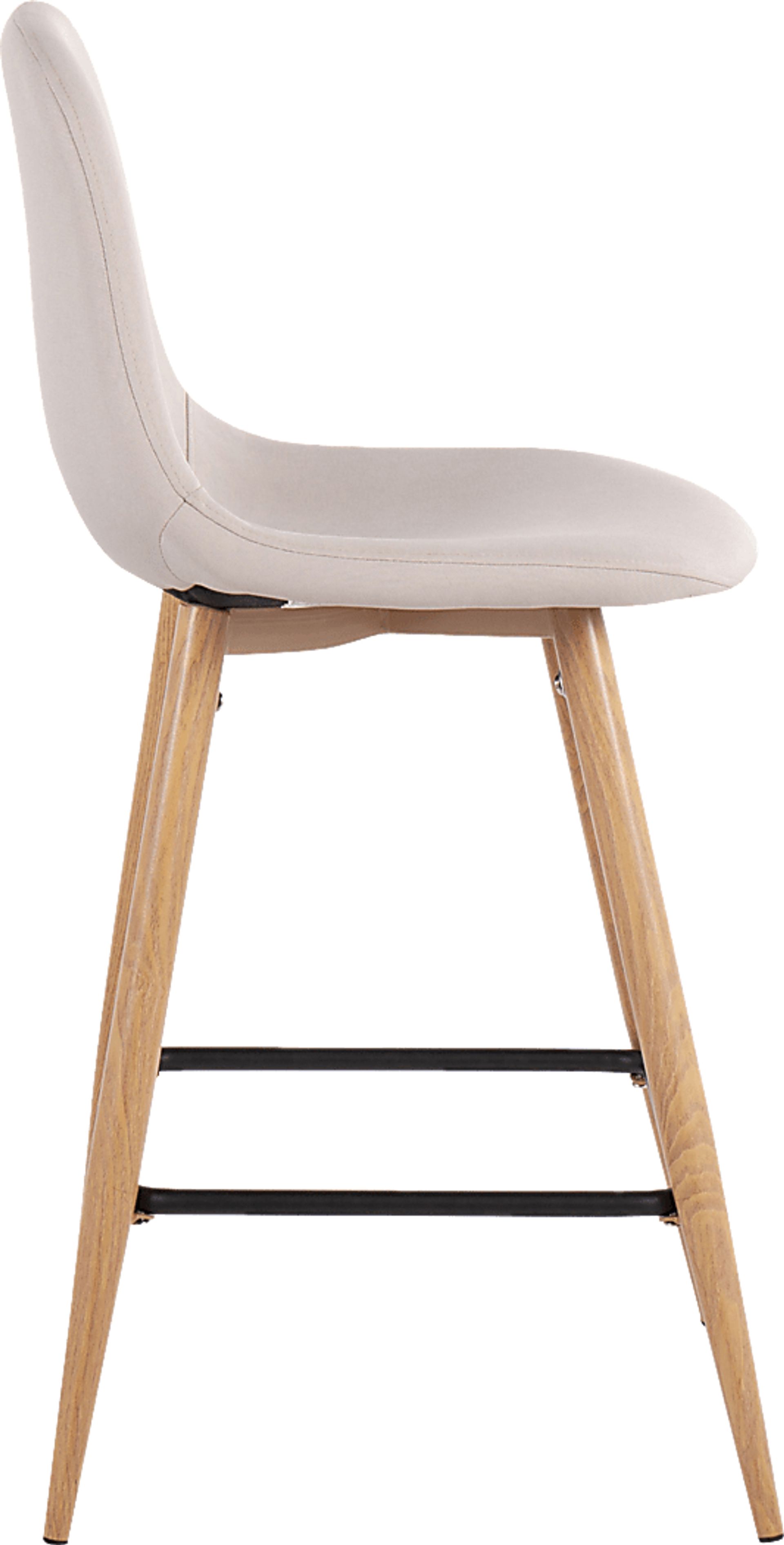 Faye Lane II Beige Counter Height Stool, Set of 2 - Image 3