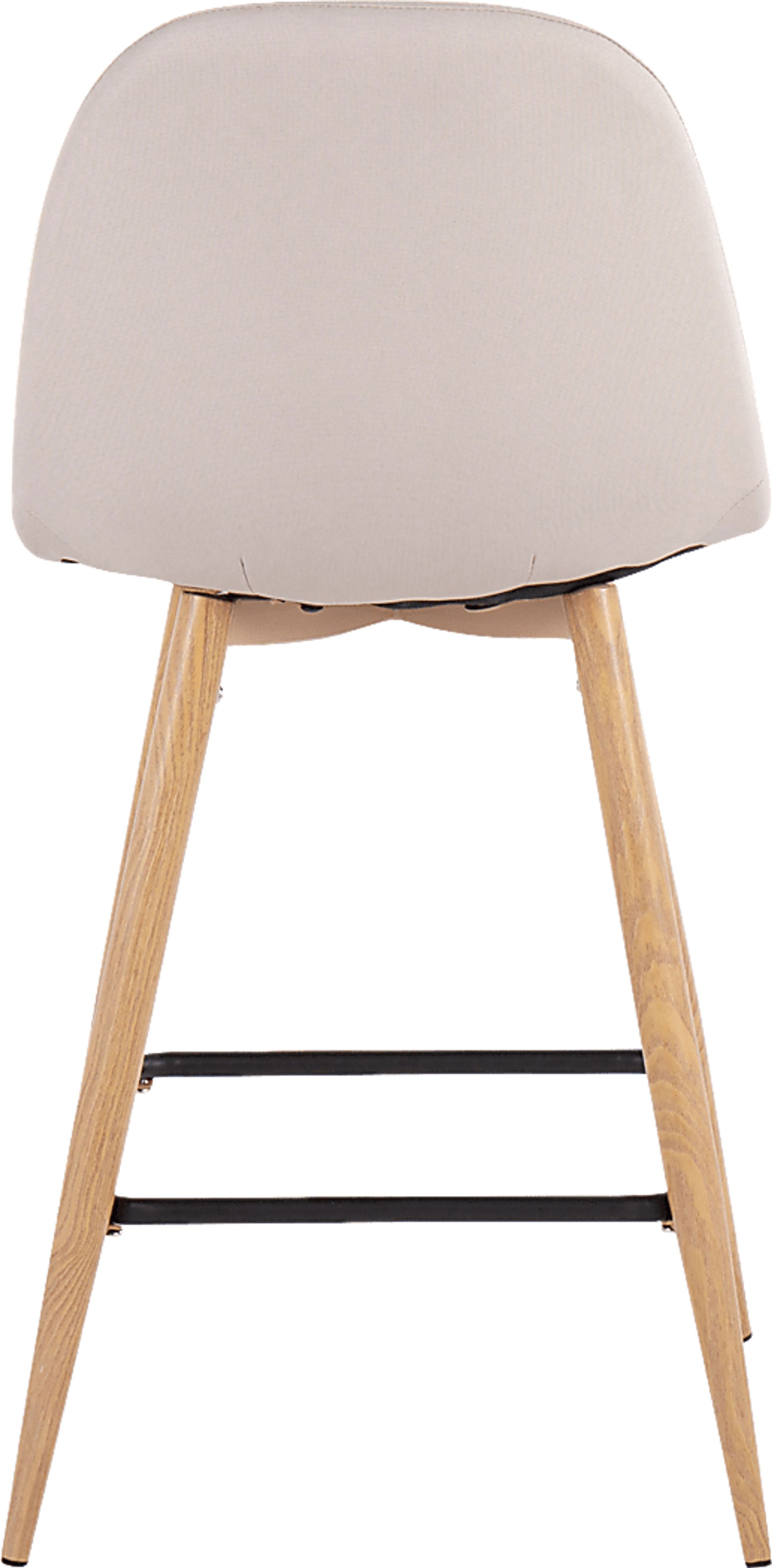 Faye Lane II Beige Counter Height Stool, Set of 2 - Image 4