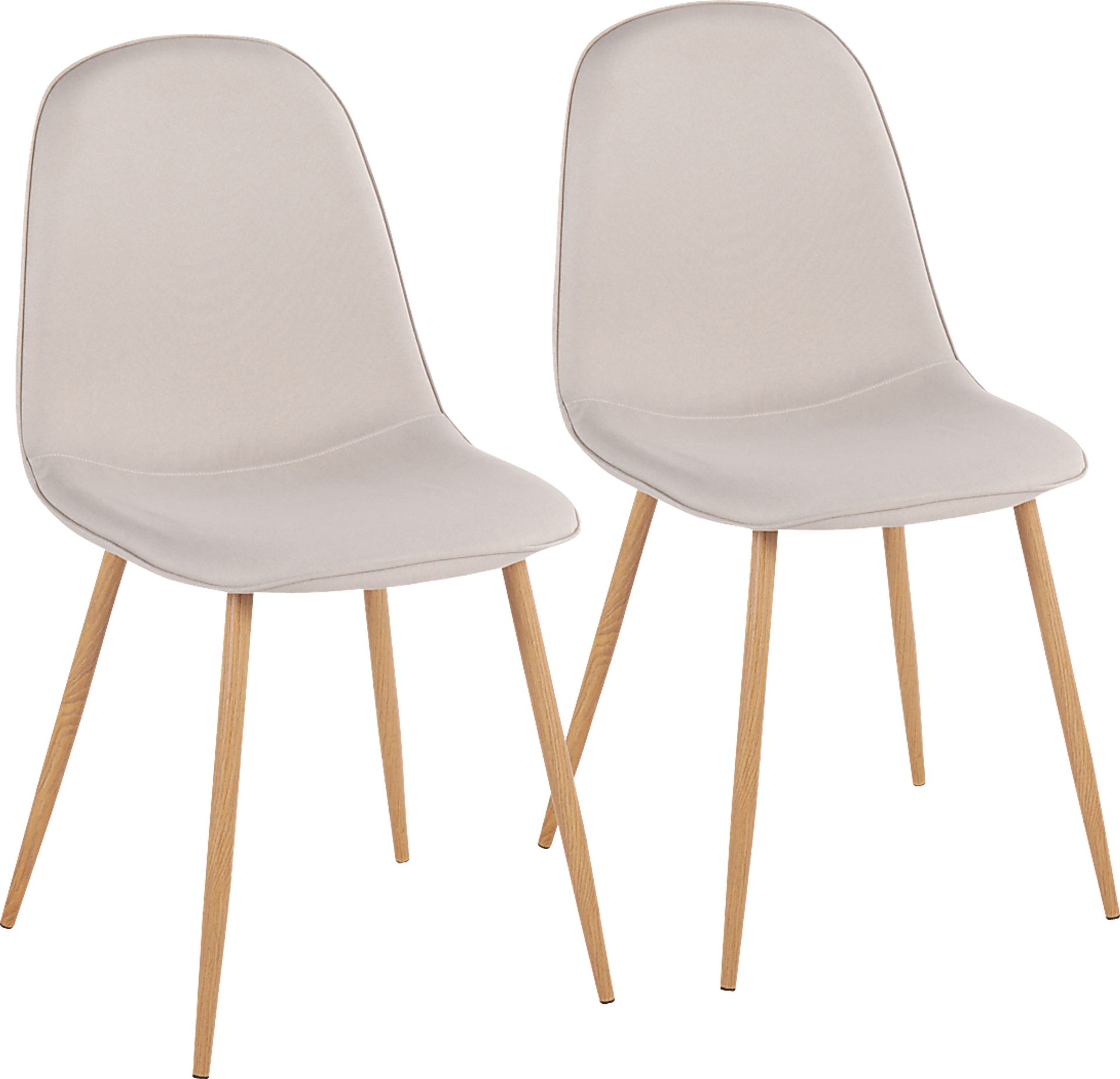 Faye Lane II Beige Side Chair, Set of 2 - Image 1