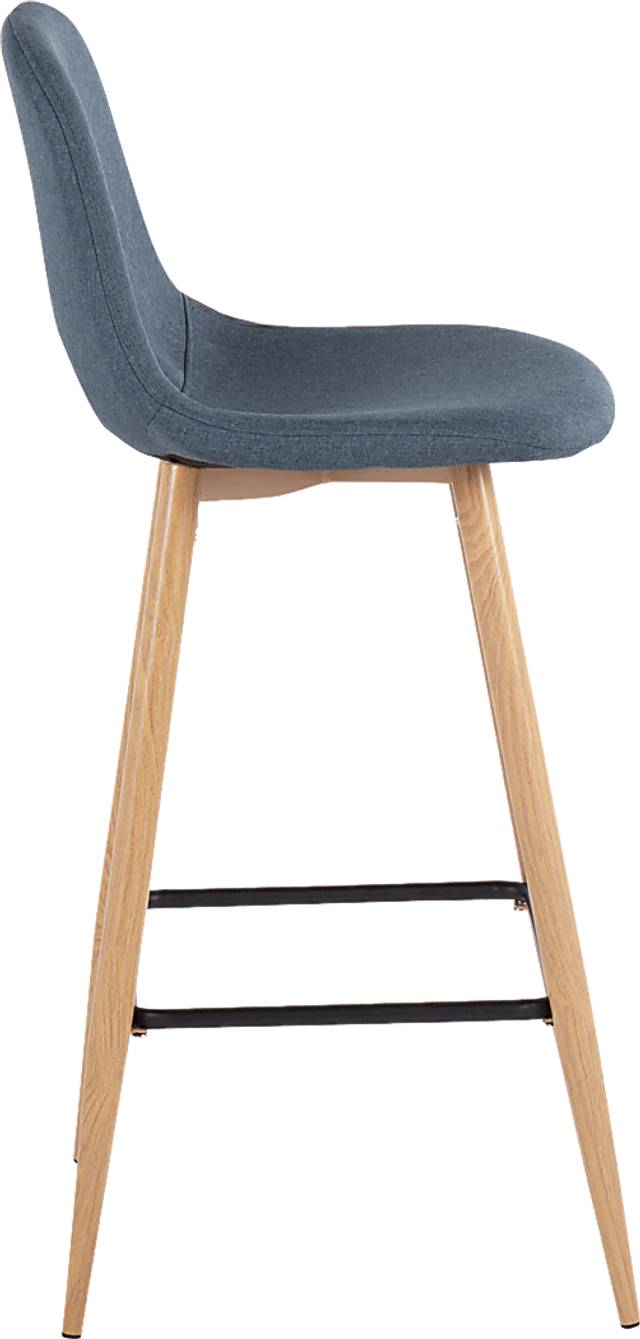 Faye Lane II Blue Barstools, Set of 2 - Thumbnail - Image 3