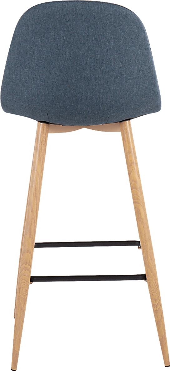 Faye Lane II Blue Barstools, Set of 2