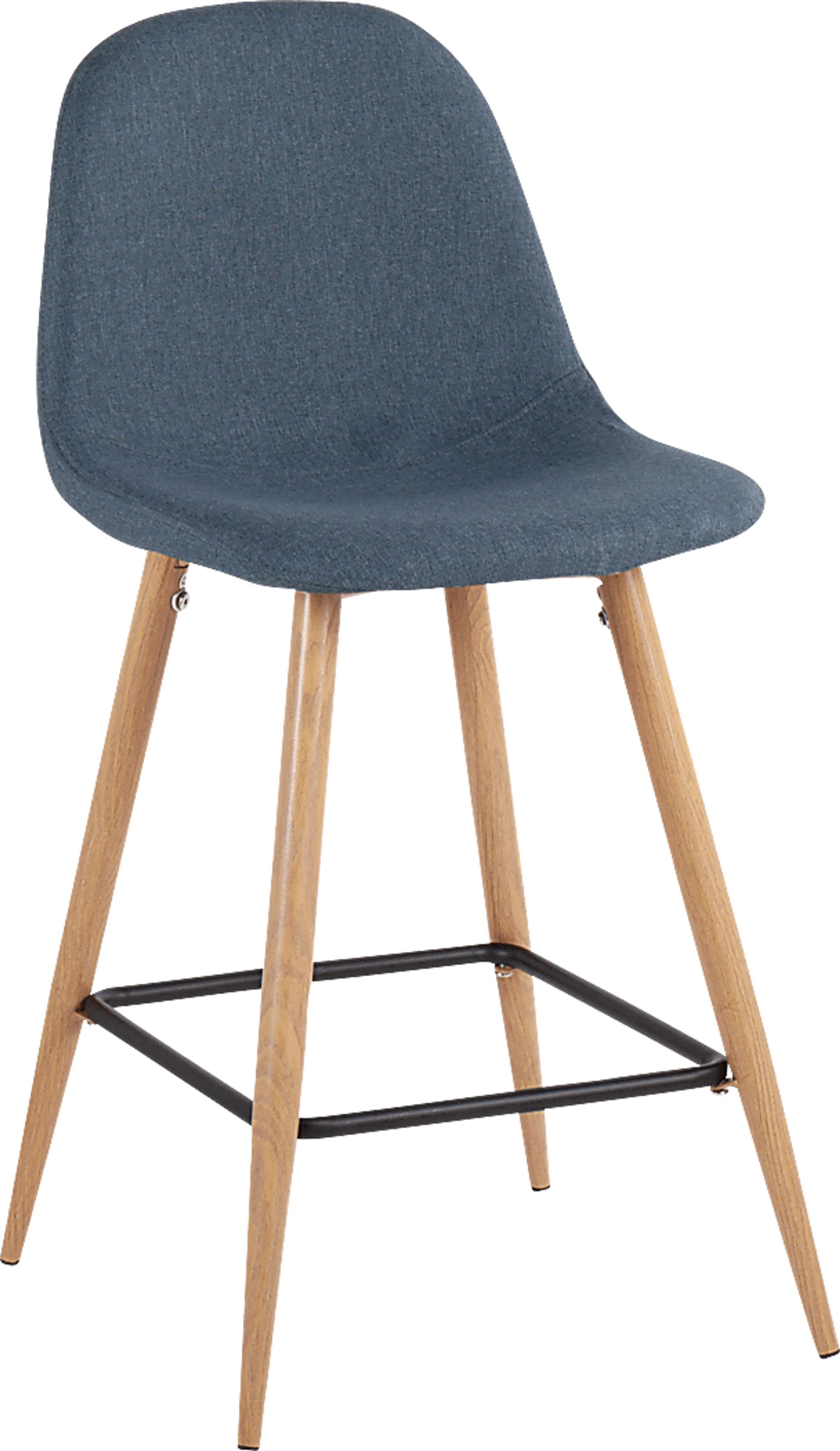 Faye Lane II Blue Counter Height Stool, Set of 2 - Image 2