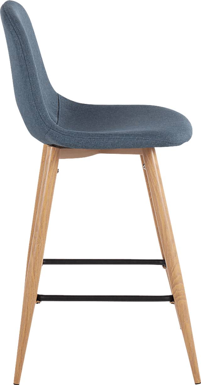 Faye Lane II Blue Counter Height Stool, Set of 2 - Thumbnail - Image 3