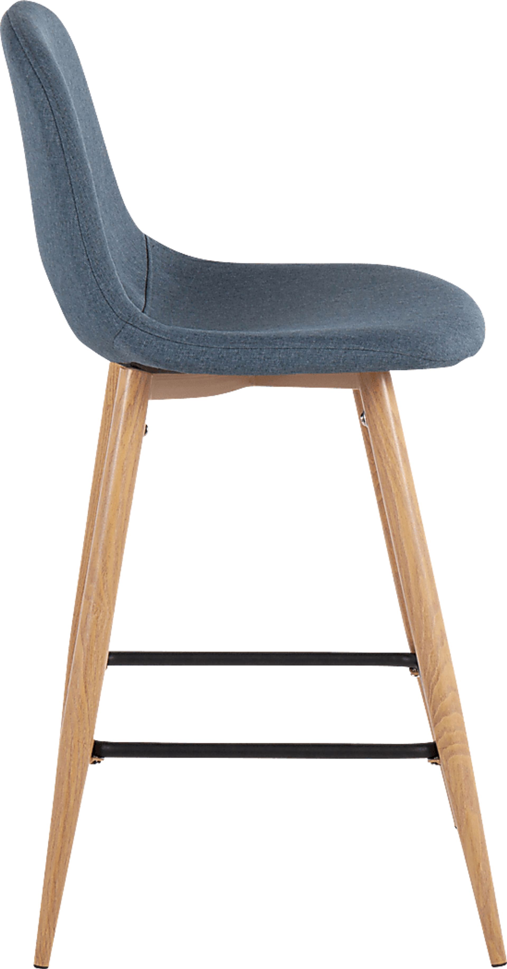 Faye Lane II Blue Counter Height Stool, Set of 2 - Image 3