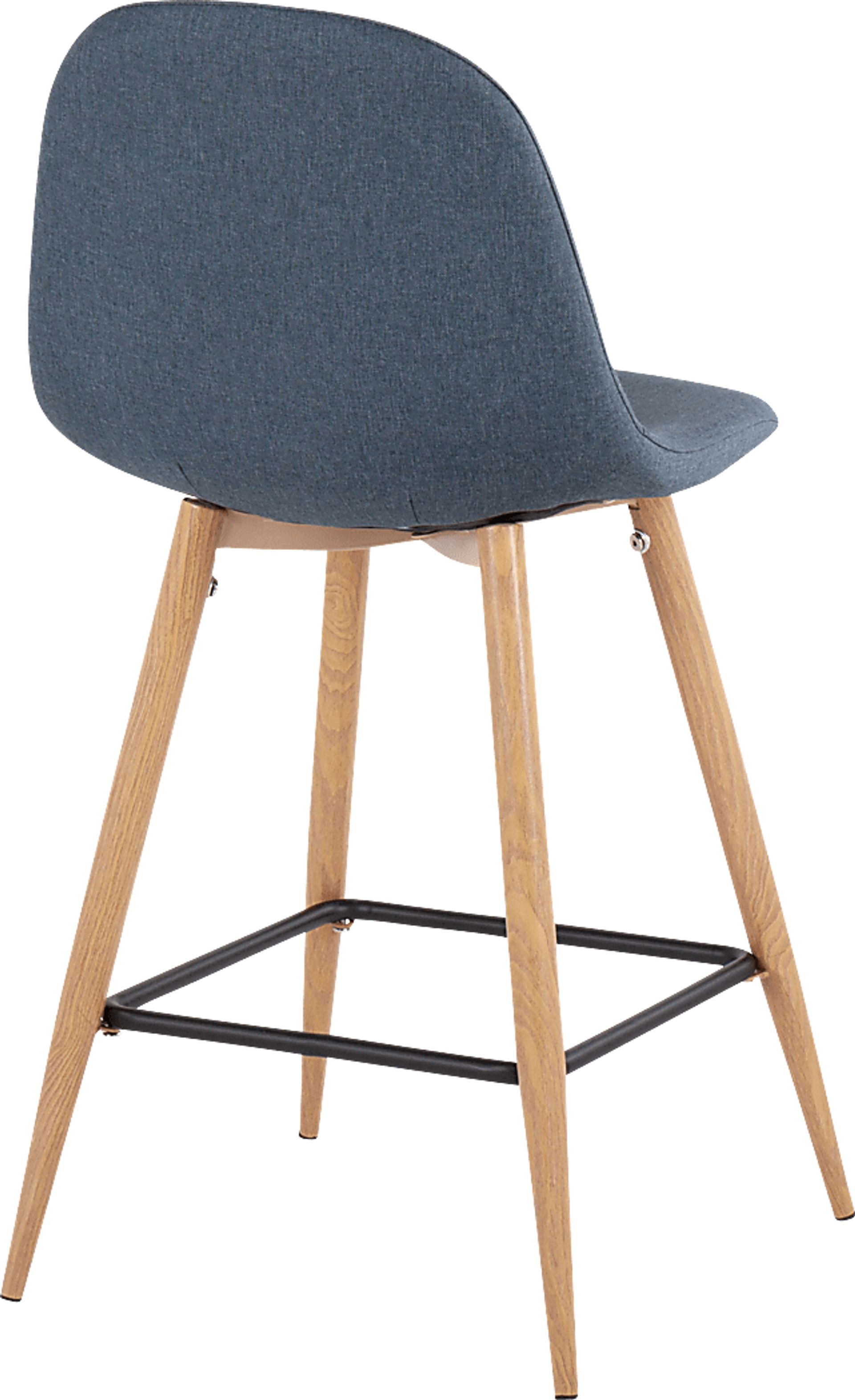 Faye Lane II Blue Counter Height Stool, Set of 2 - Image 4